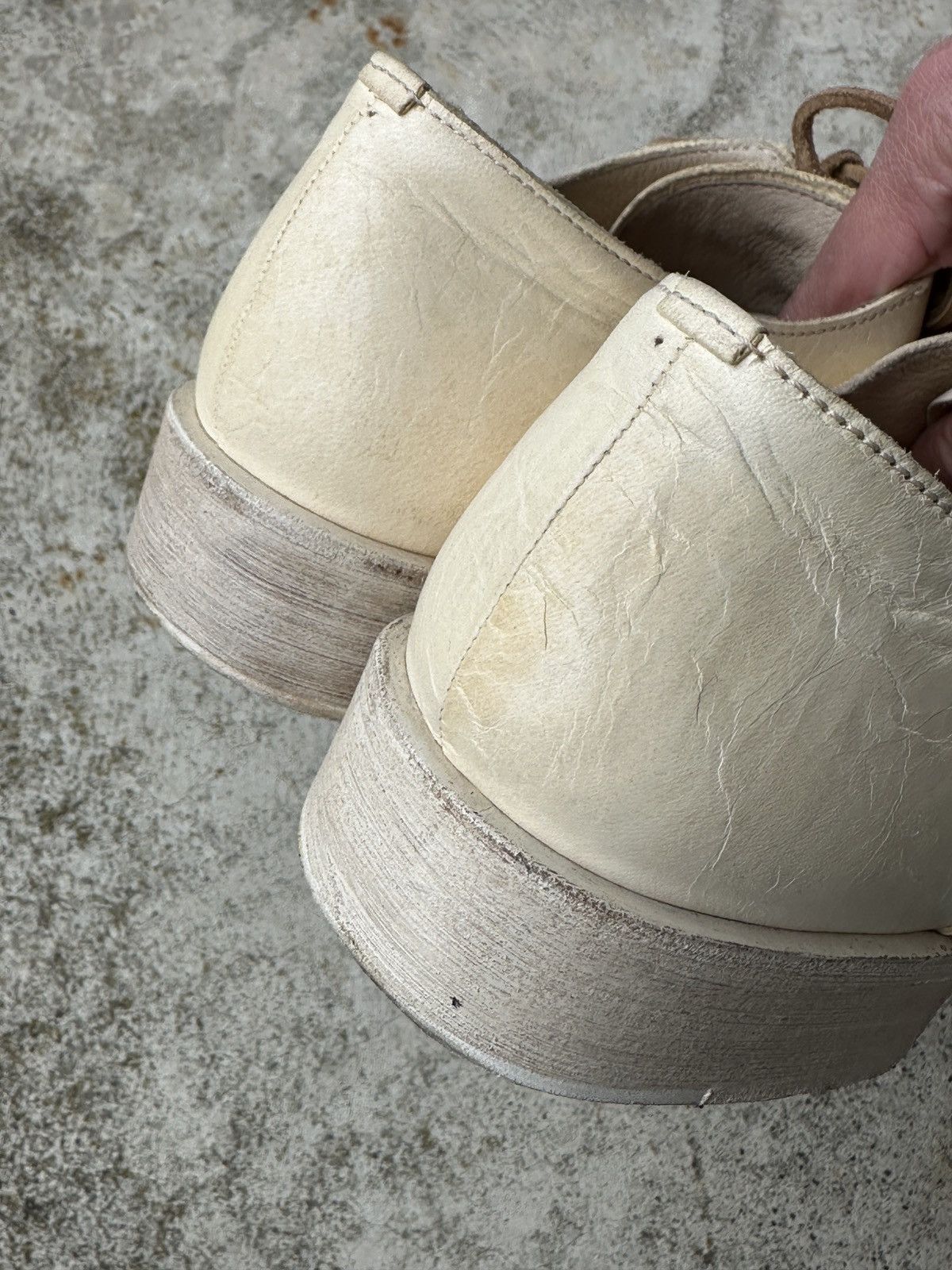 Japanese Brand Kyoji Maruyama ivory bagguette clown leather derby ccp guidi Size US 9.5 / EU 42-43 - 13 Thumbnail