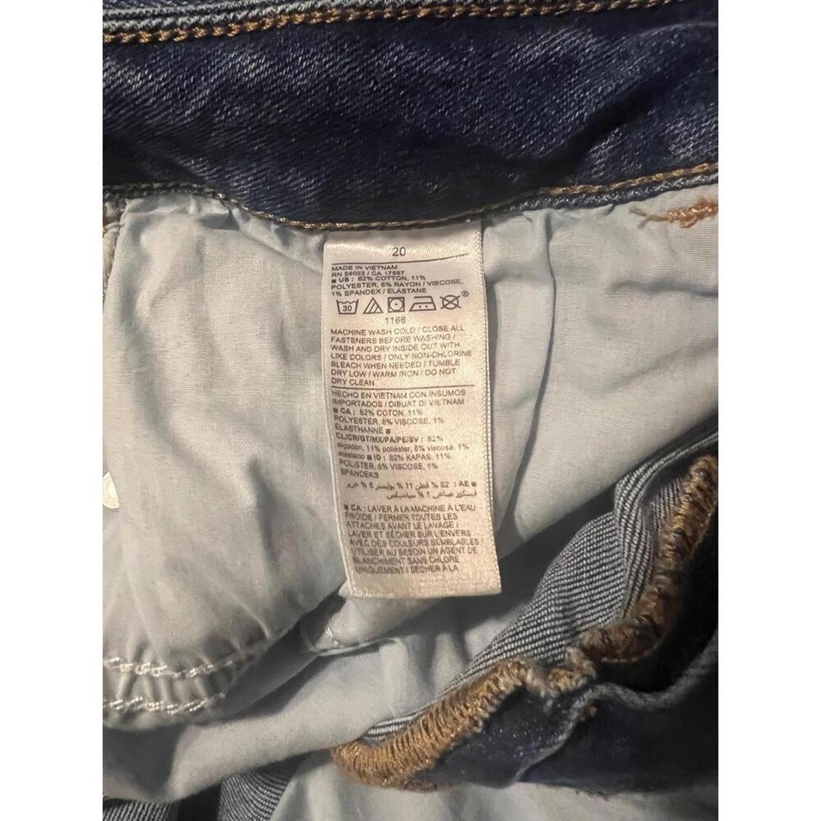 Old Navy Old Navy Jeans Mid-Rise Rockstar Super Skinny 20 Dark Blue Size 42" / US 20 - 5 Thumbnail