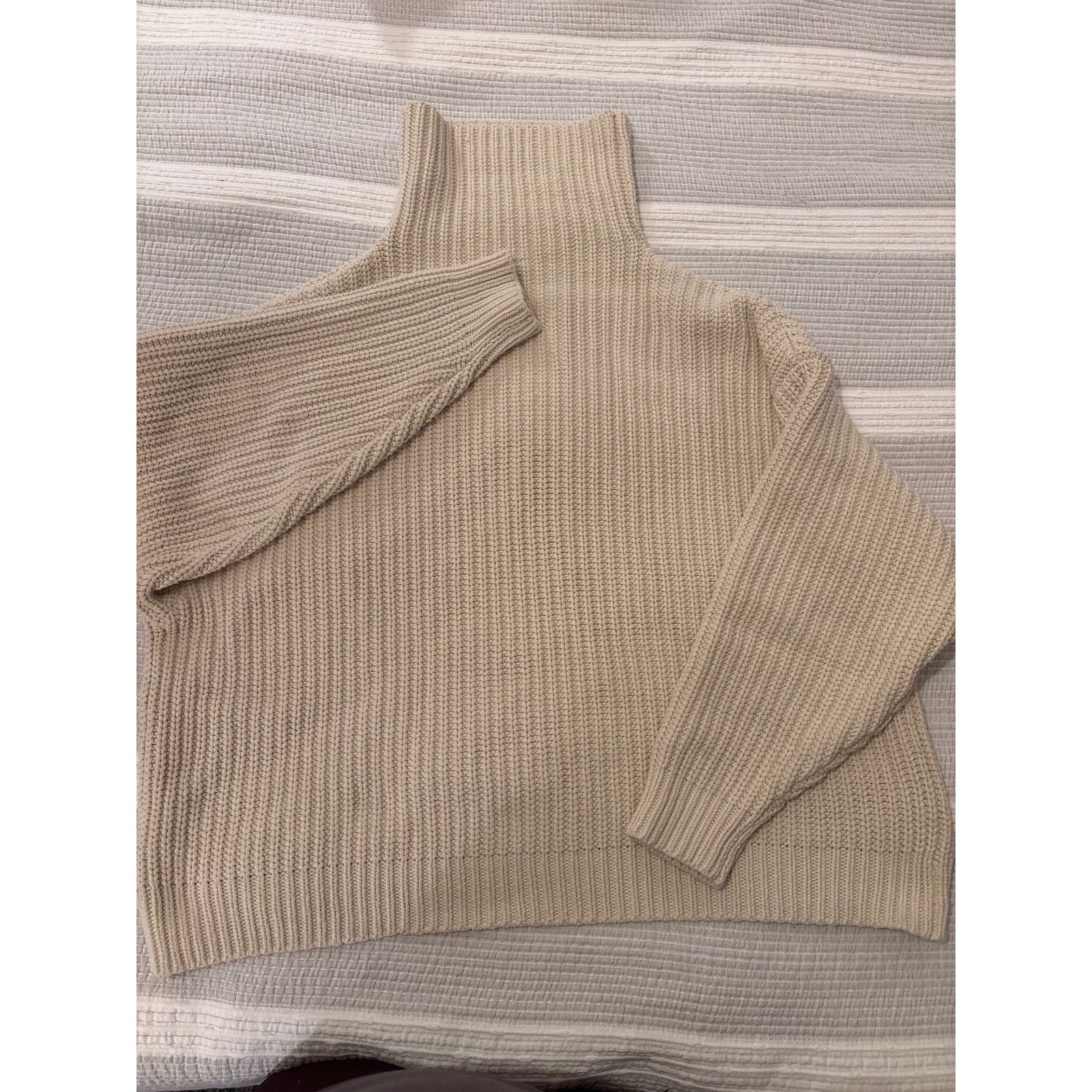 Free People Free People Oversized Cream Sweater Size S / US 4 / IT 40 - 9 Thumbnail