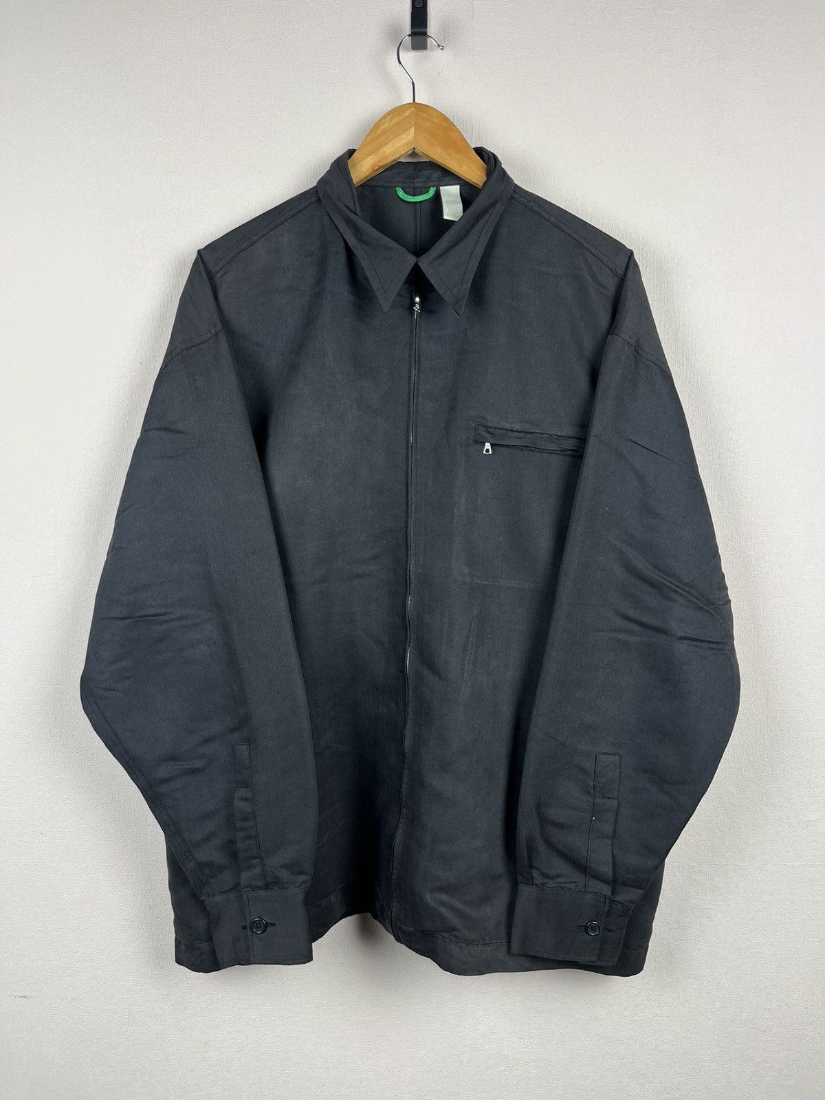 Paul Smith Paul Smith PS Zip Collared Zip Jacket Gray Viscose Blend XL Size US XL / EU 56 / 4 - 1 Thumbnail