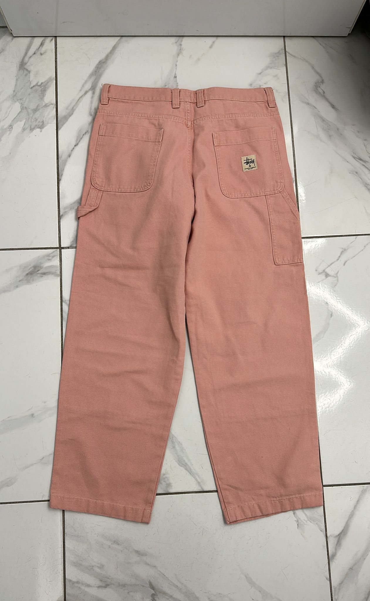 Stussy Double Knee Work Pant in Pink Size 38