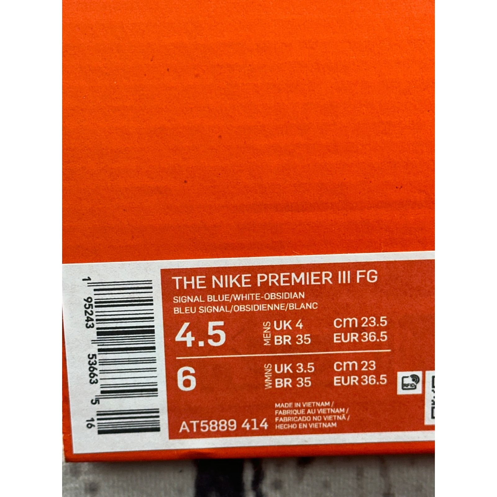 Nike Nike Premier 3 Firm Ground Soccer Cleats Womens 6 Blue Shoes Size US 6 / IT 36 - 9 Thumbnail