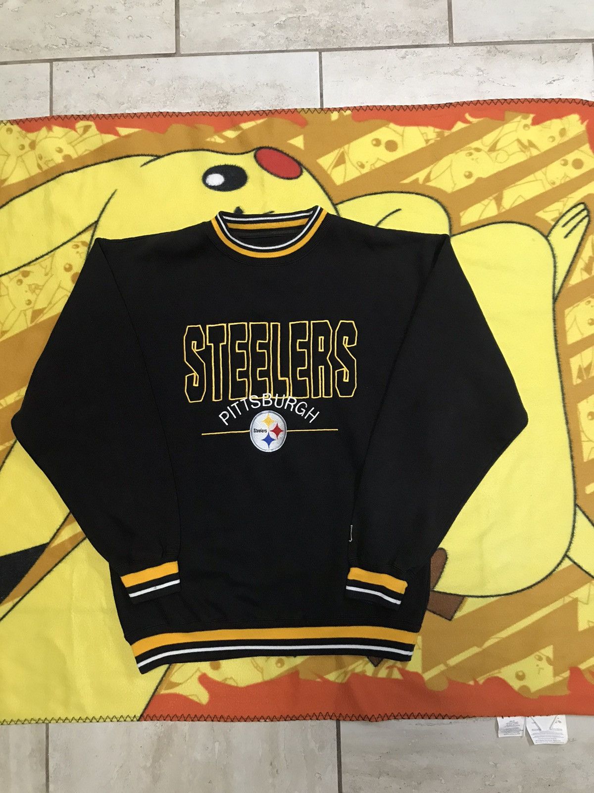 Vintage Pittsburgh Steelers Logo 7 Sweatshirt Crewneck Size 2XL