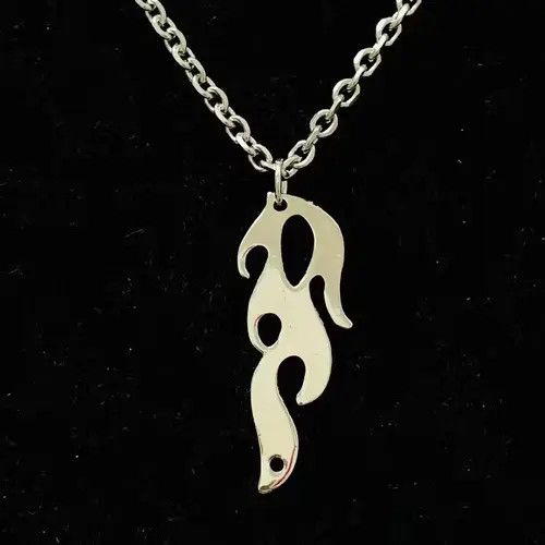 Other Chunky Flames Necklace Flame Choker Stainless steel Chains Size ONE SIZE - 2 Thumbnail