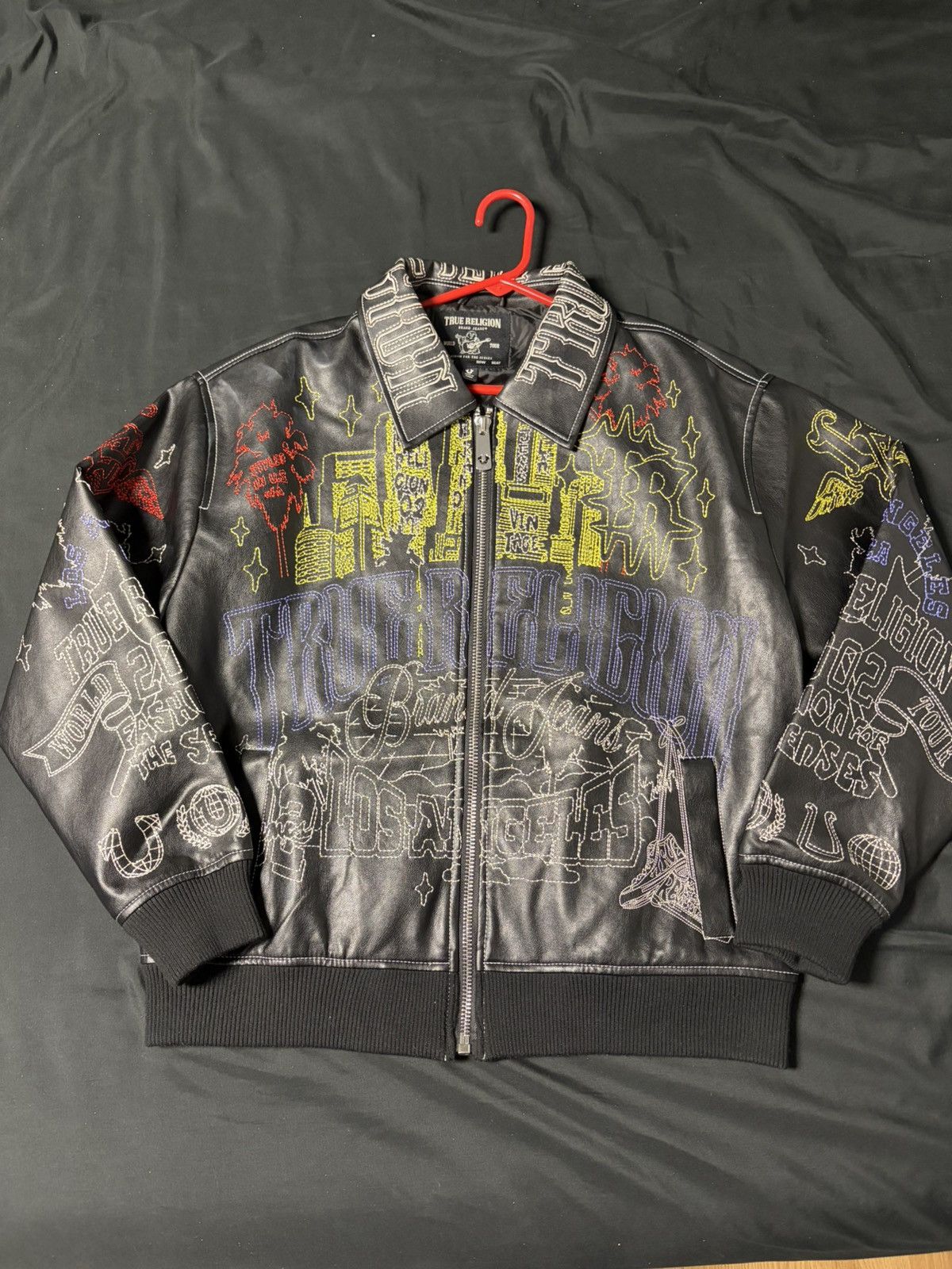 True Religion True Religion Embroidered leather jacket Size US S / EU 44-46 / 1 - 1 Thumbnail
