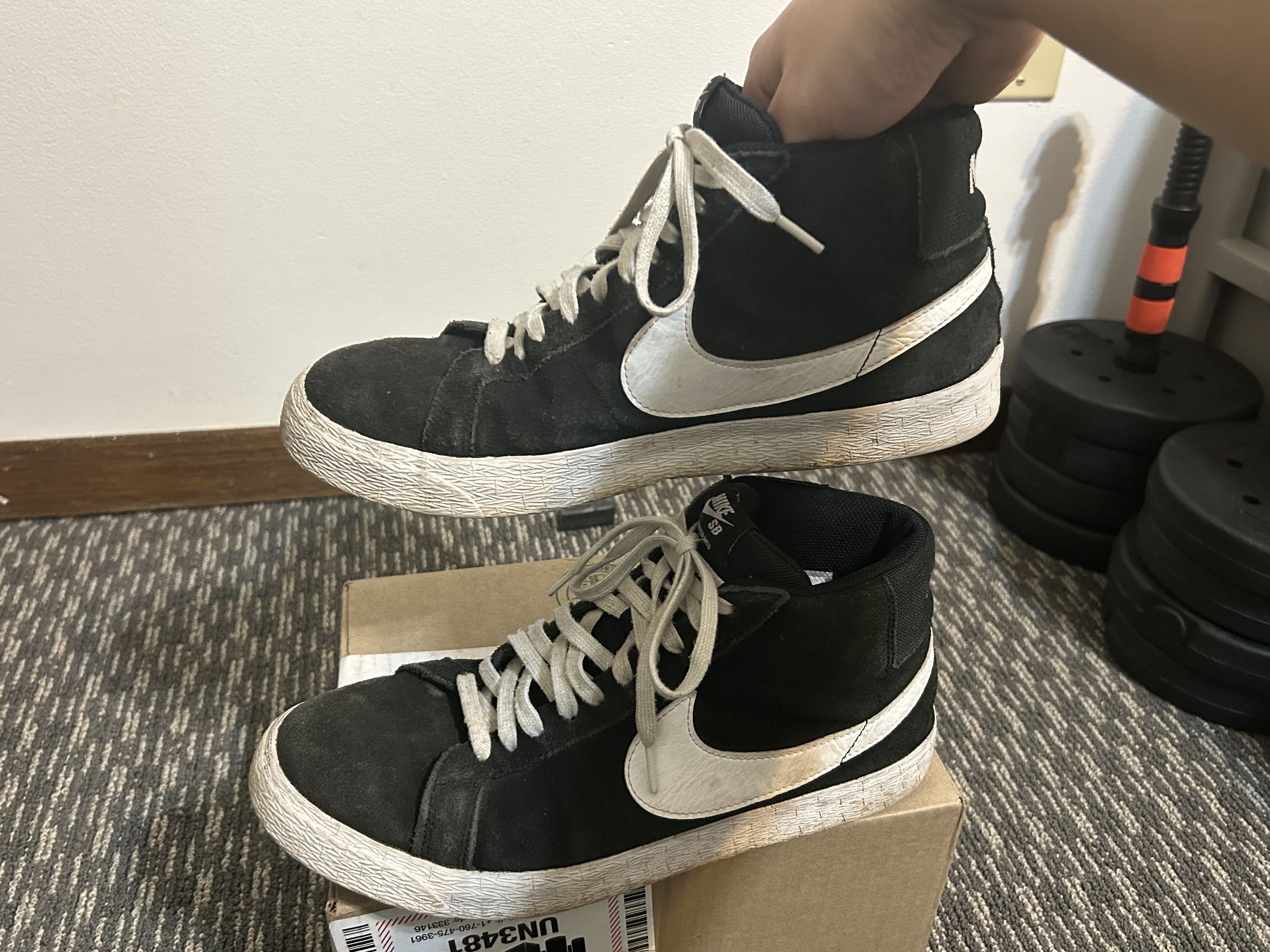 Nike Nike SB Zoom Blazer Mid Black Size US 10.5 / EU 43-44 - 5 Thumbnail