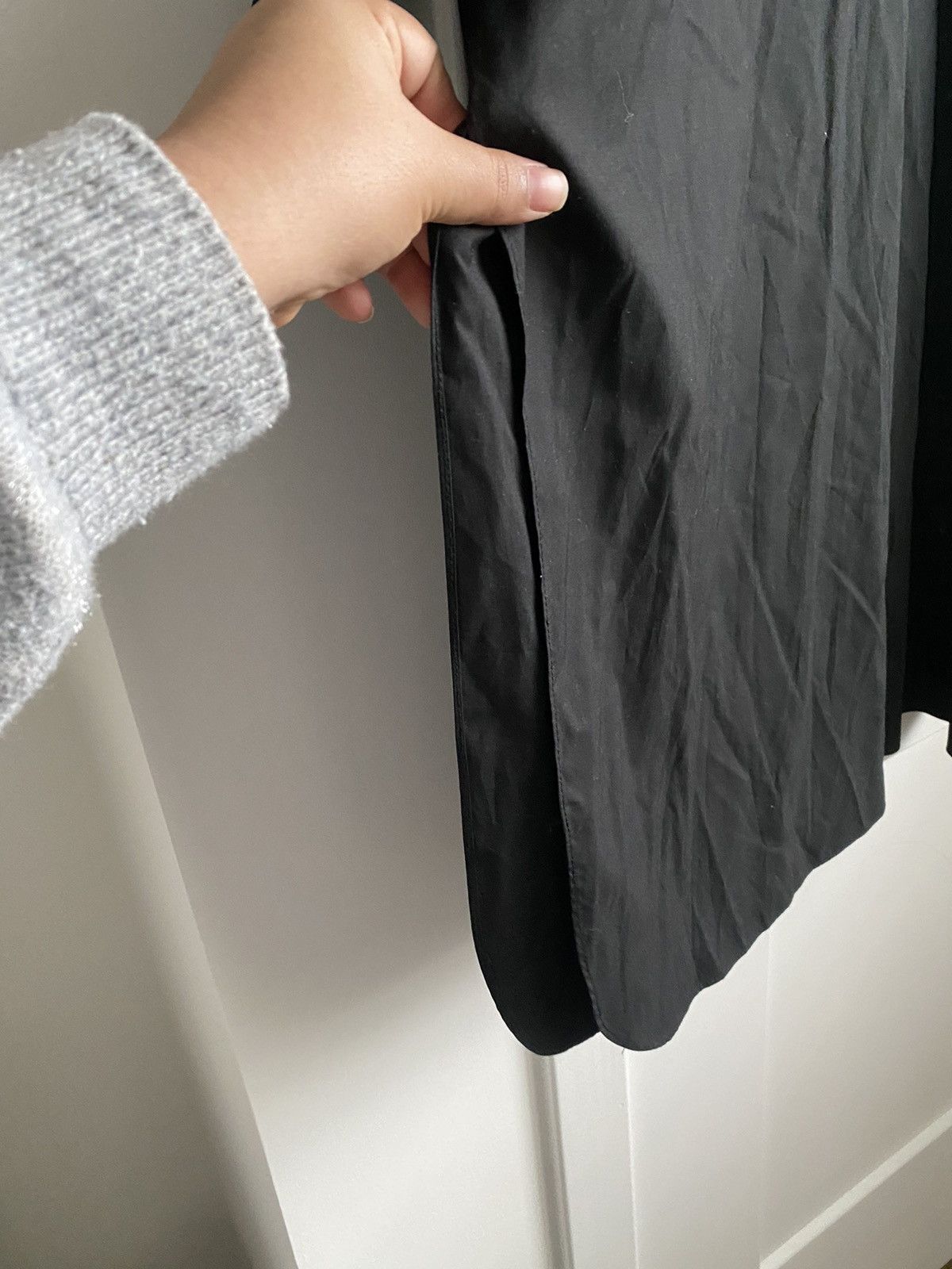 Other Newman Pakistani Indian Cotton Oversized Shirt Black Kurta Size XL / US 12-14 / IT 48-50 - 6 Thumbnail
