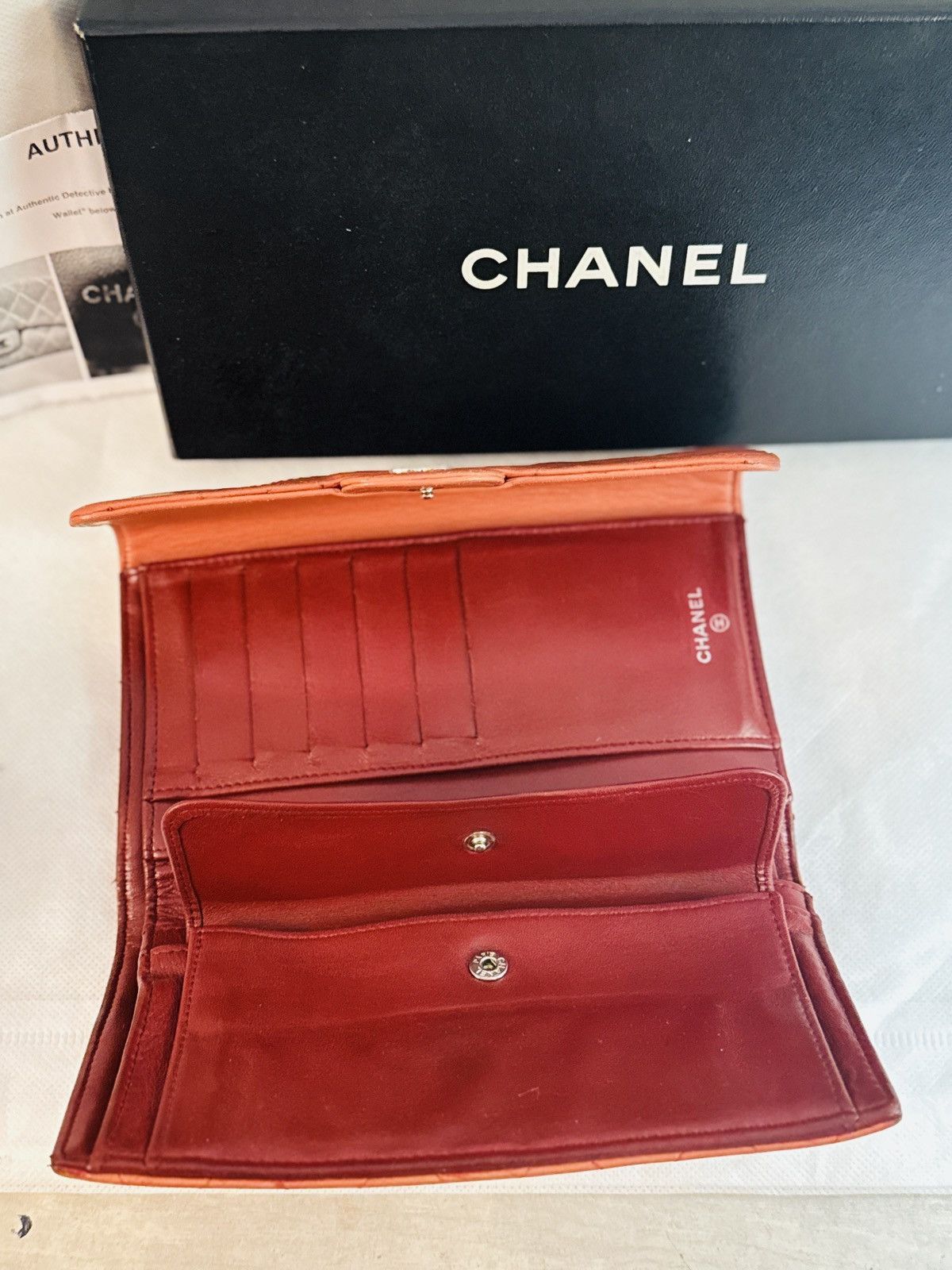 Chanel AUTHENTIC Chanel Timeless/classique Long Flap Quilted Wallet Size ONE SIZE - 7 Thumbnail