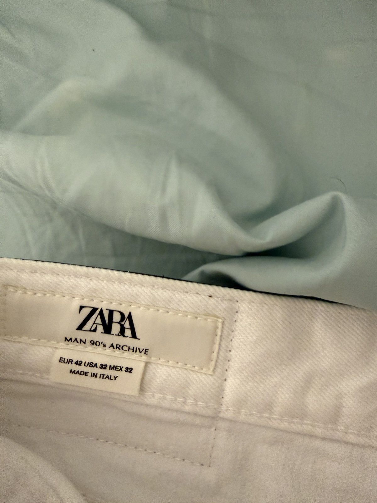 Zara Zara white denim jeans 90s archive Size US 32 / EU 48 - 4 Thumbnail