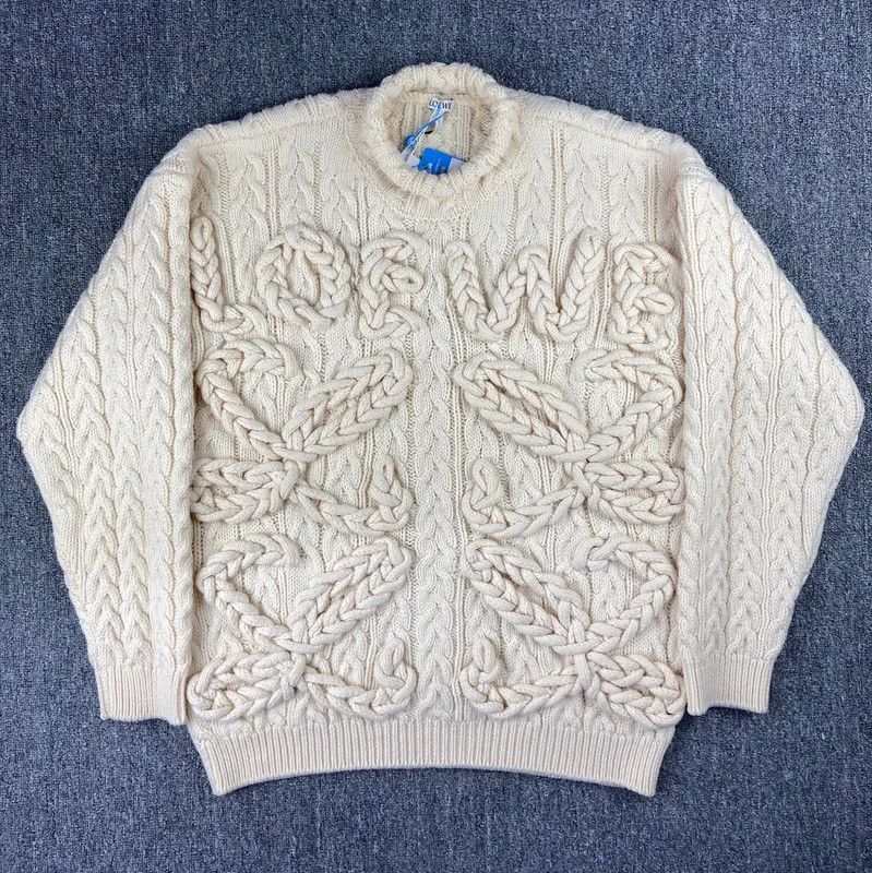 Loewe Off-White Wool Women's Sweater 0089