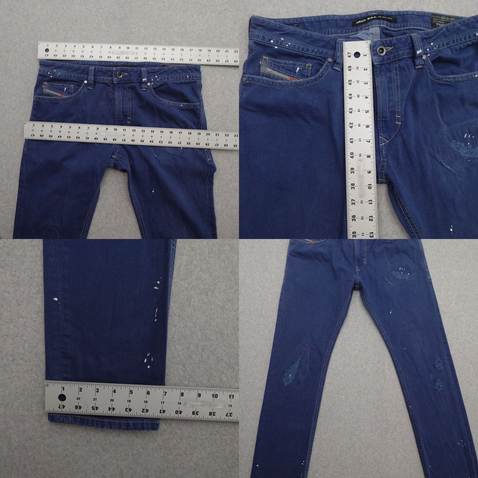 Diesel DIESEL D.N.A. Jeans Thavar Slim Skinny Mens 33x33 Blue ITALY Regular Jeans Men 33 Slim Blue Jeans 33x33 Women's? Size US 33 - 8 Thumbnail