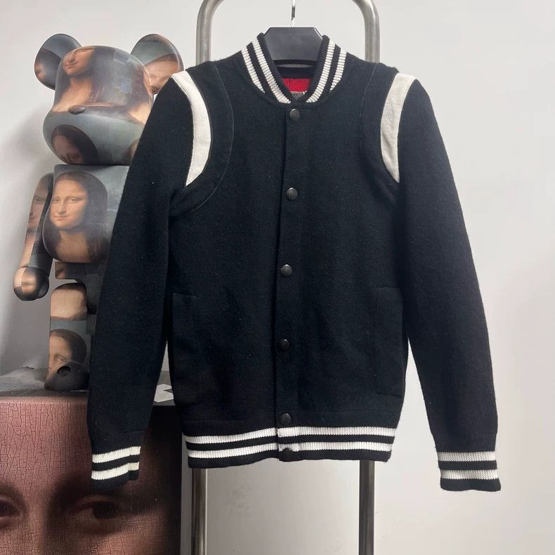 Givenchy Givenchy Black Varsity Bomber Jacket - dmc Size US S / EU 44-46 / 1 - 1 Thumbnail