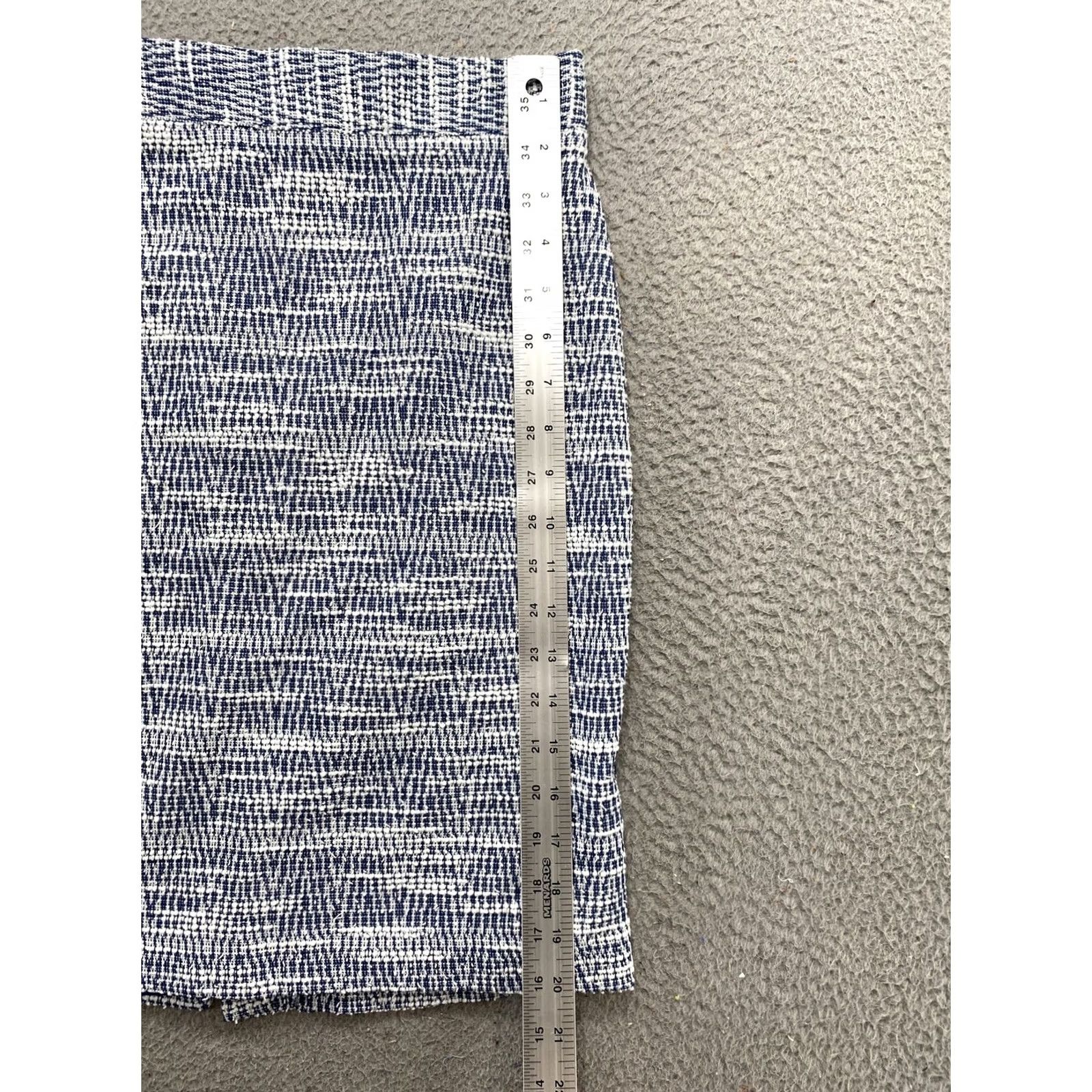 Banana Republic Banana Republic Womens Petite Blue White Straight & Pencil Skirt in Size 4P Business Casual Travel Party/Cocktail Formal Size 27" / US 4 / IT 40 - 5 Thumbnail