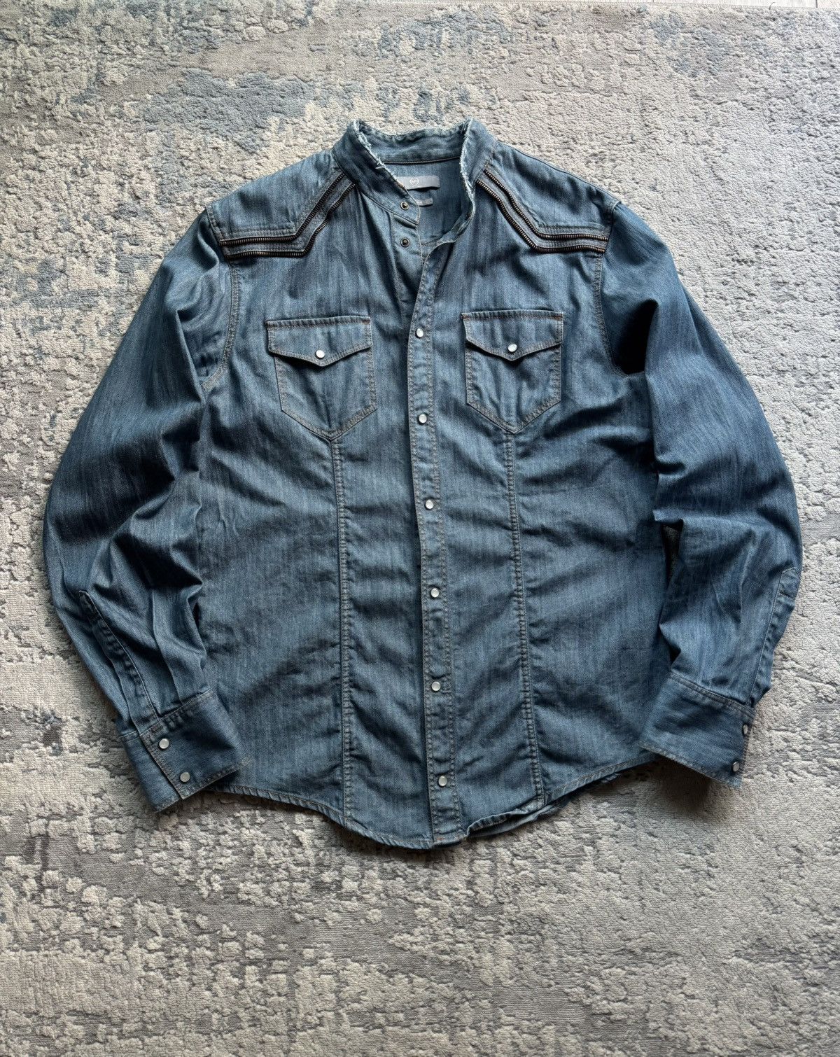 Alexander McQueen Alexander McQueen Vintage Archive Denim Shirt size 50 Size US M / EU 48-50 / 2 - 5 Thumbnail