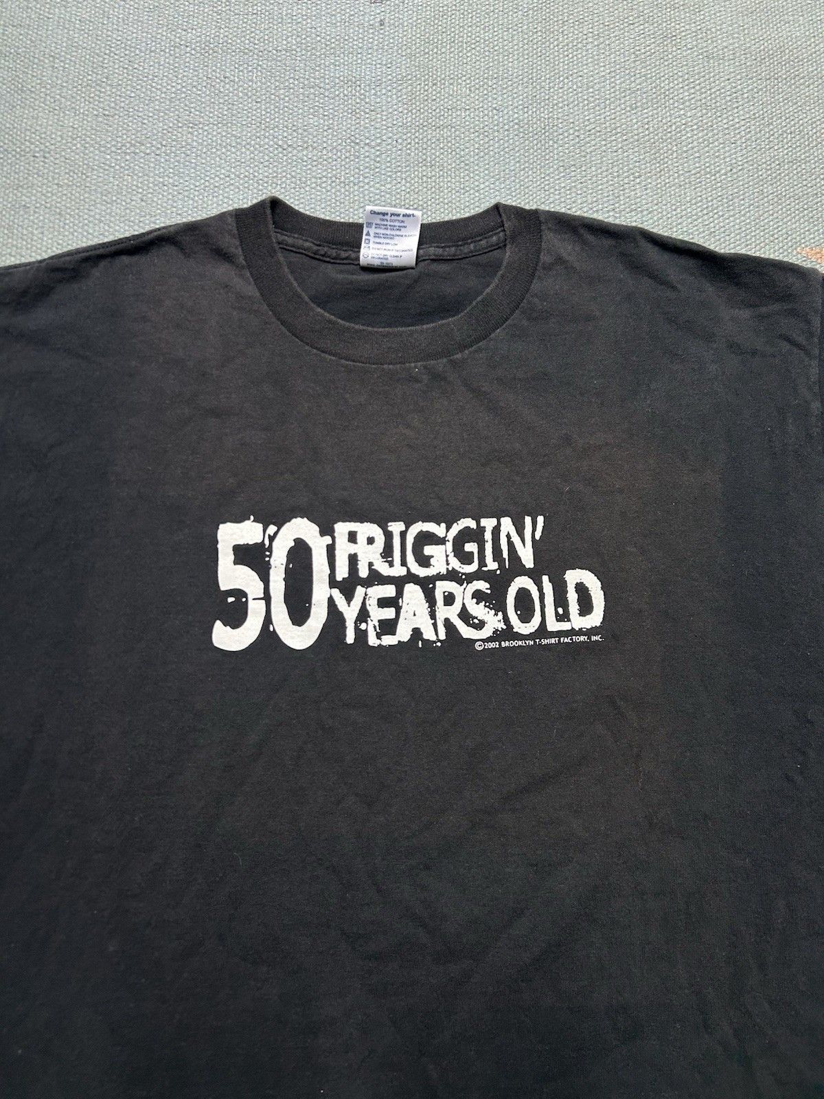 Vintage Vtg y2k t shirt 50 friggin years old funny novelt birthday L Size US L / EU 52-54 / 3 - 2 Thumbnail
