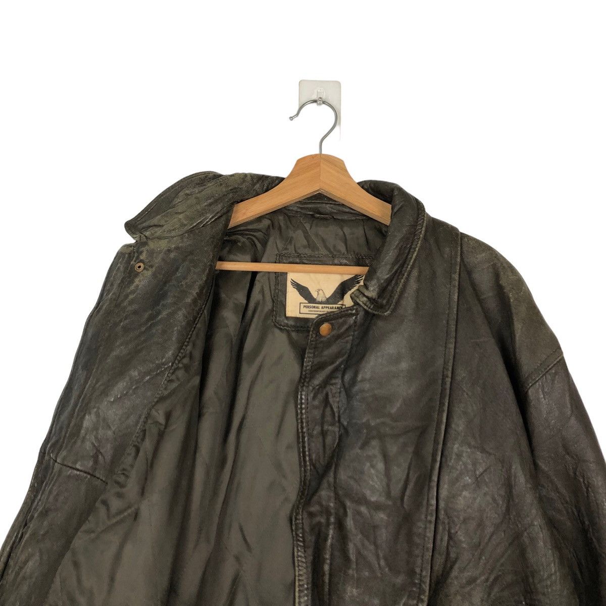 Japanese Brand 🔥90s RARE VINTAGE GENUINE BOMBERLEATHER JACKET CONTEMPORARY Size US L / EU 52-54 / 3 - 9 Thumbnail
