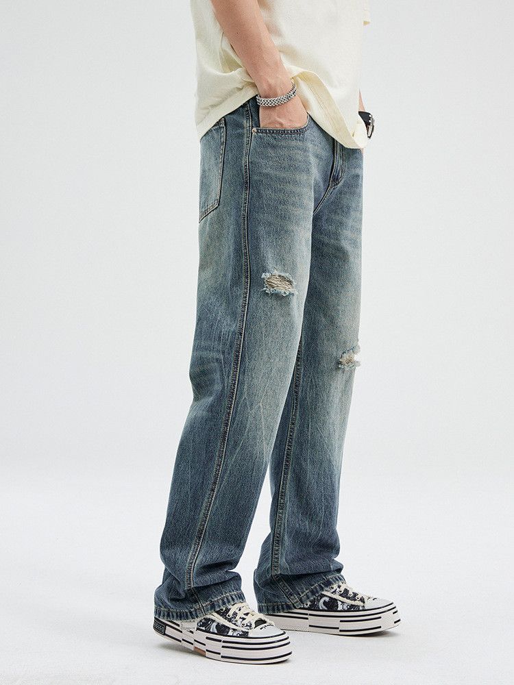 Japanese Brand American flared vintage distressed washed ripped jeans Size US 32 / EU 48 - 3 Thumbnail