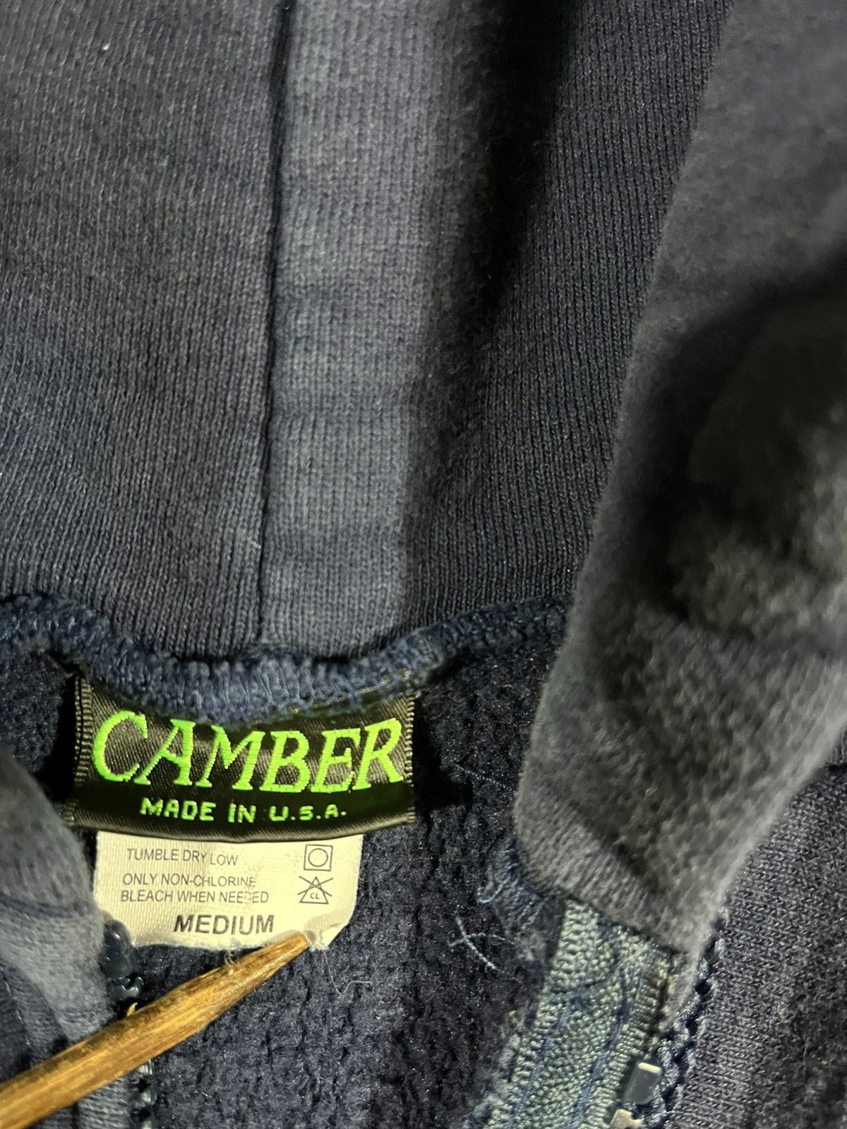 Camber Camber Zip Up Heavyweight Hoodie Sweatshirt Navy Blue Size US M / EU 48-50 / 2 - 5 Thumbnail