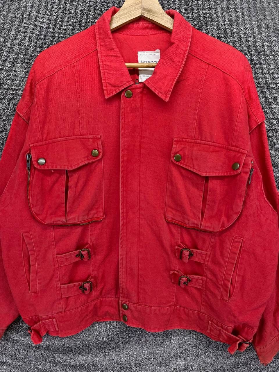 If Six Was Nine Vintage Girls Market Trashed Punk Jacket Size US L / EU 52-54 / 3 - 6 Thumbnail