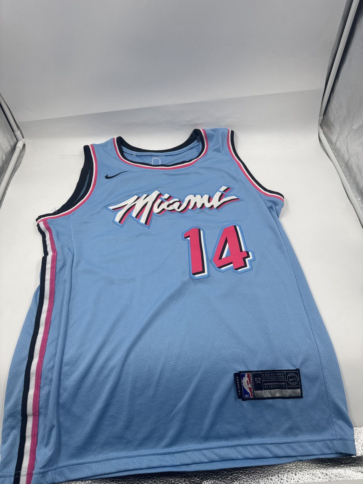 Signed Tyler Herro Miami Heat Jersey Blue VICE Basketball