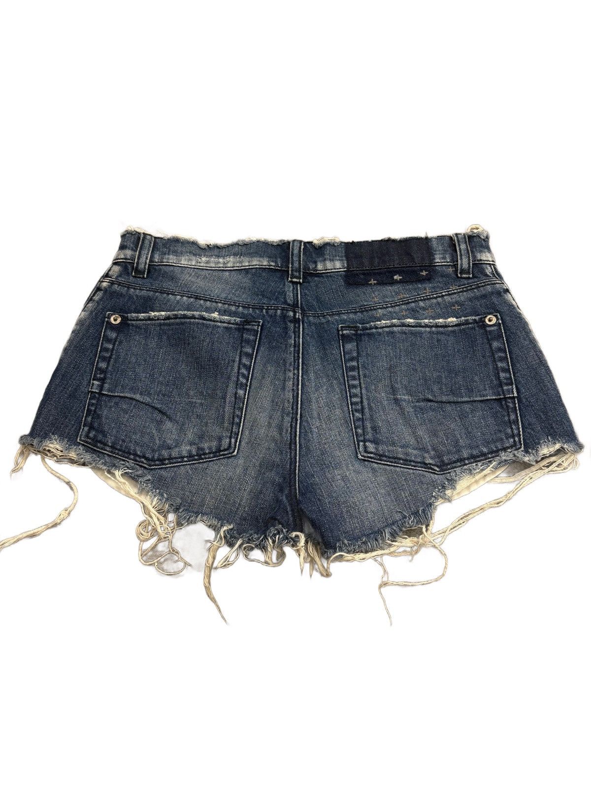 Ksubi Ksubi denim ripped shorts blue Size 26 Size 26" / US 2 / IT 38 - 2 Thumbnail