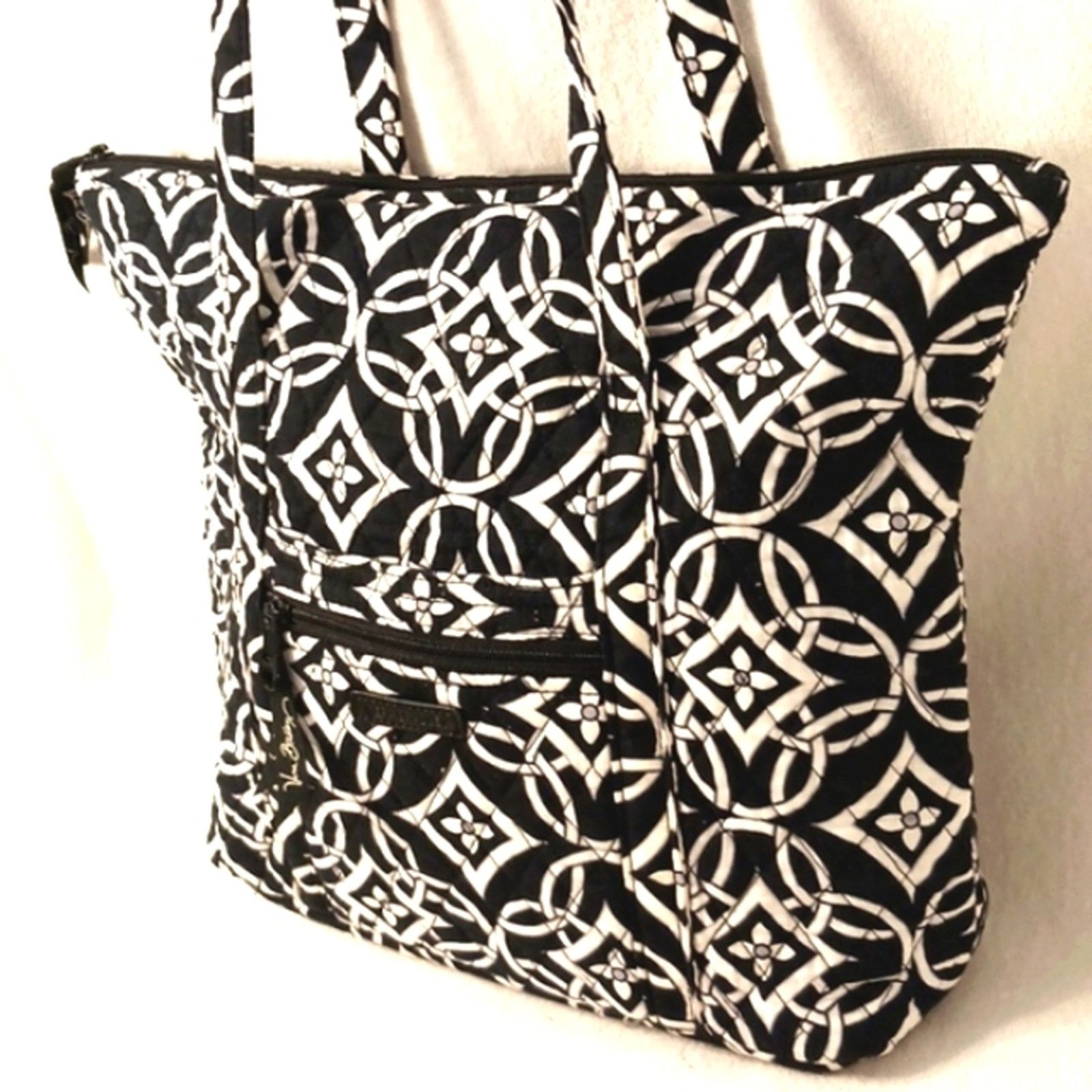 Vera Bradley Vera Bradley Shoulder Bag BLACK WHITE Paisley Minimalist Size ONE SIZE - 3 Thumbnail