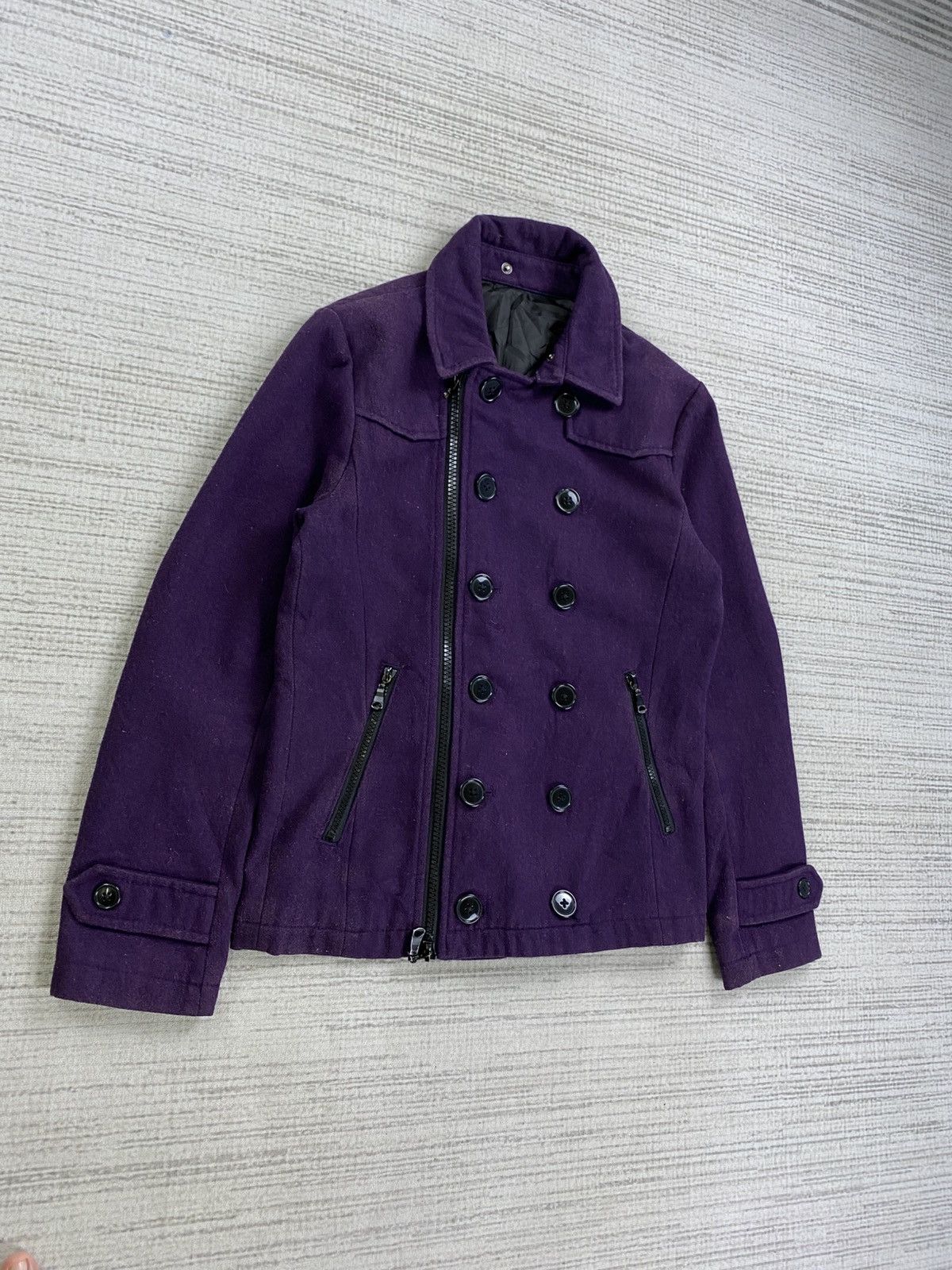 semanticdesign Vintage Semantic Design Double Collar Wool Jacket Size US S / EU 44-46 / 1 - 3 Thumbnail