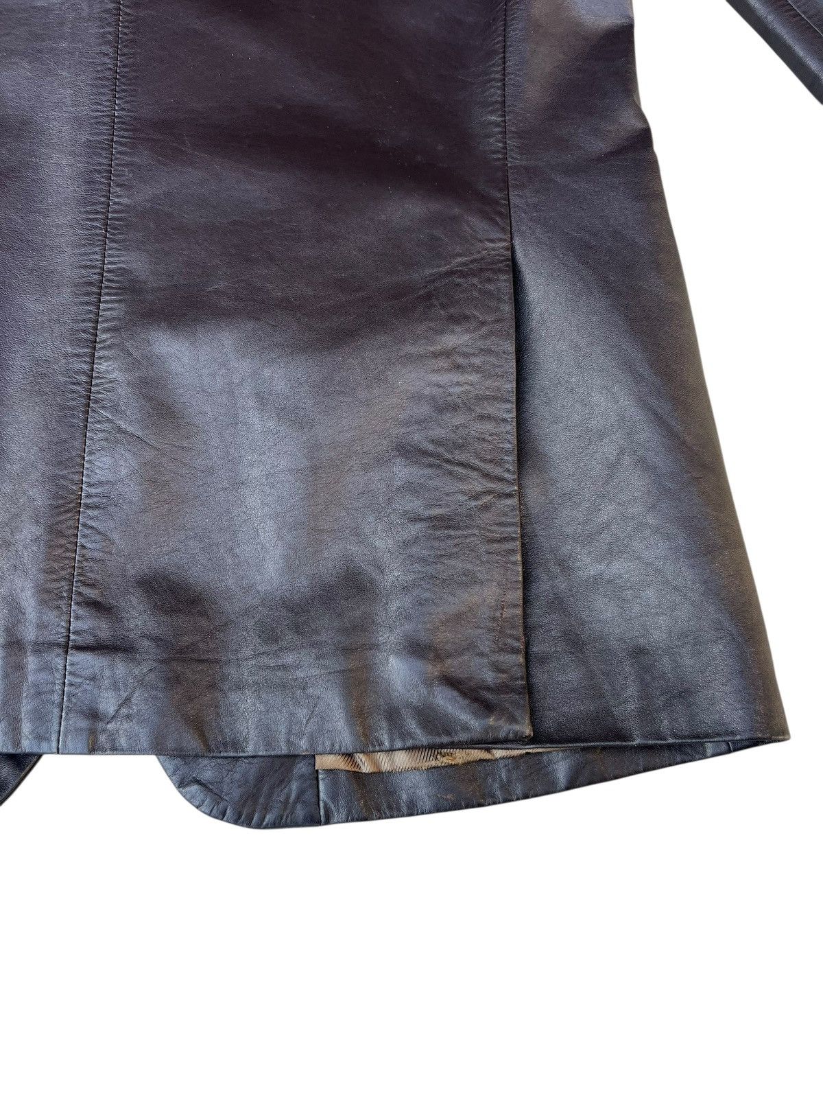 Calvin Klein Vintage CK Calvin Klein Italy Leather Coat Blazer Jacket Size US M / EU 48-50 / 2 - 22 Thumbnail