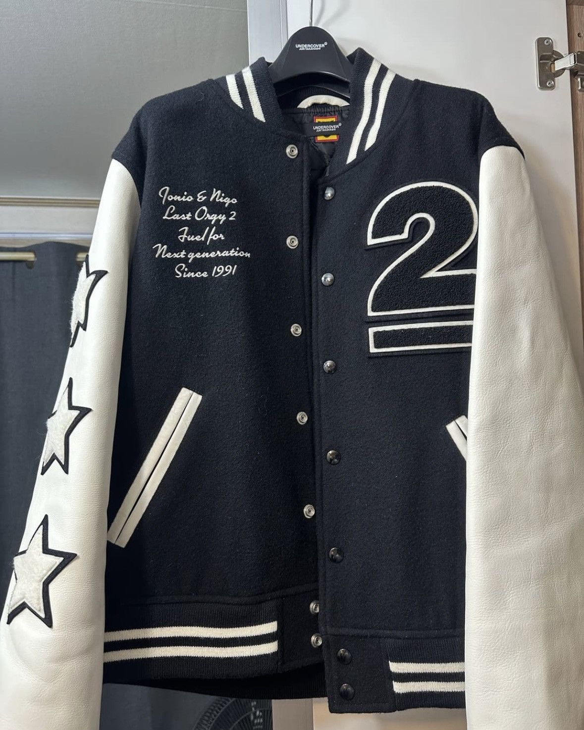 Human Made × Undercover Undercover Human Made Last Orgy Varsity Jacket Size US L / EU 52-54 / 3 - 1 Thumbnail