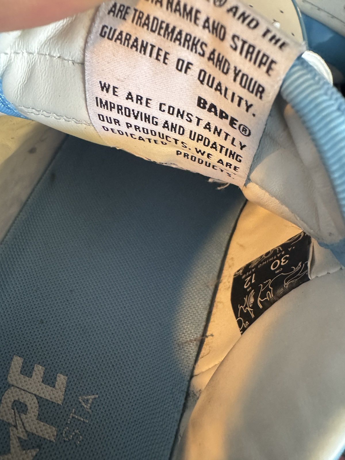Bape Bape Sta Blue Sax Size 12 Size US 12 / EU 45 - 16 Thumbnail