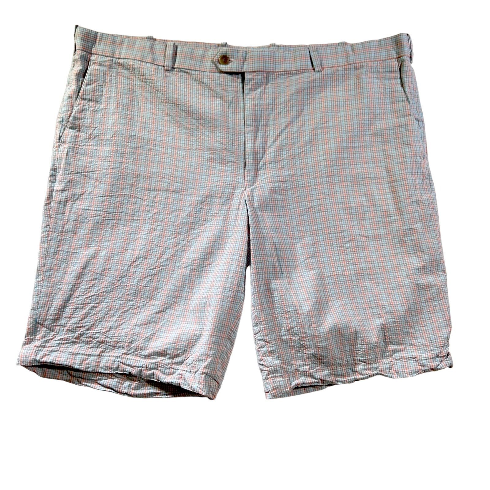 Other Carnoustie Seer Sucker Shorts Men's 42W Blue Pink Check Size US 42 / EU 58 - 1 Thumbnail
