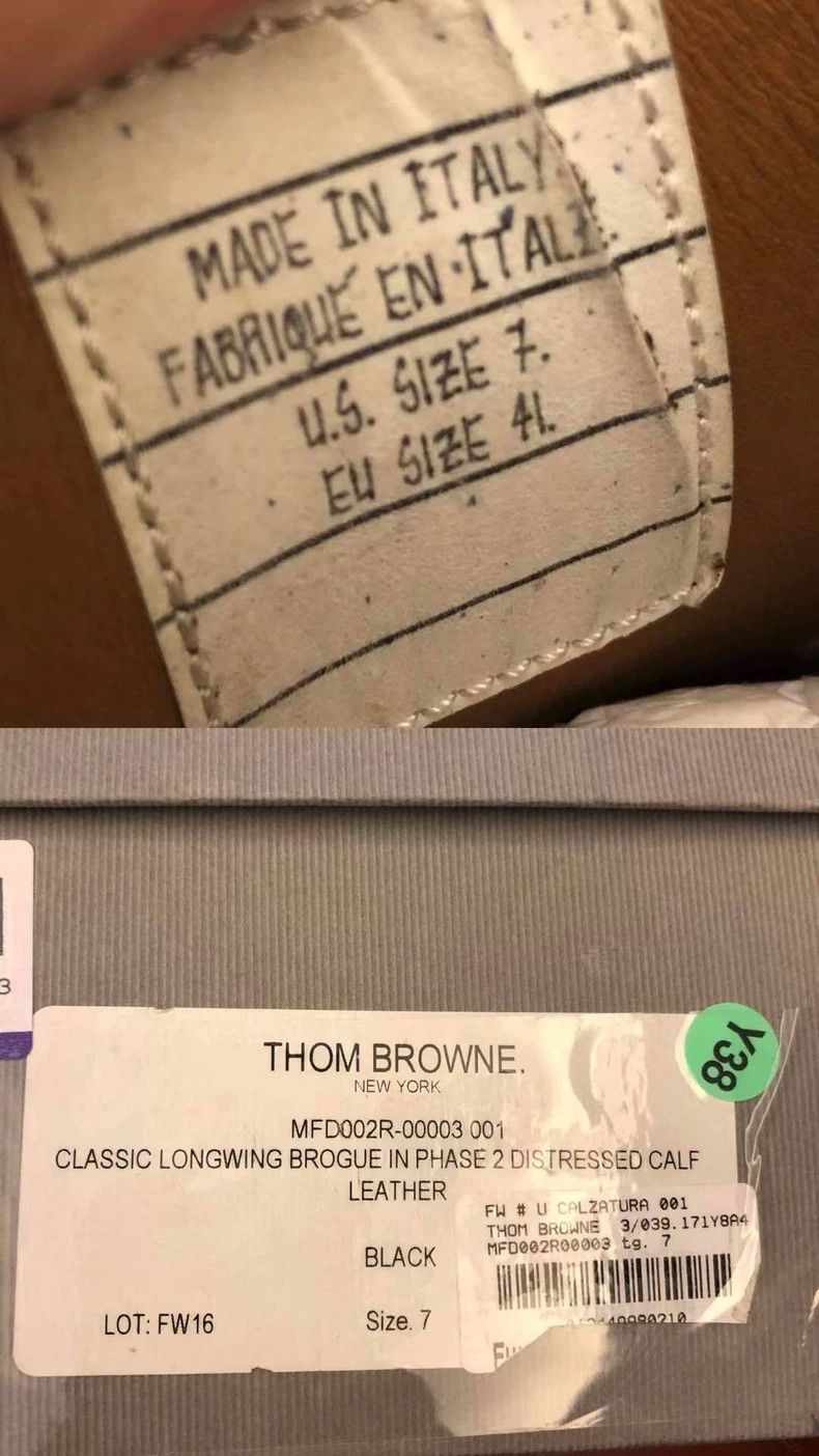 Thom Browne Thom Browne Make old carved men's leather shoes Size US 7 / EU 40 - 4 Thumbnail