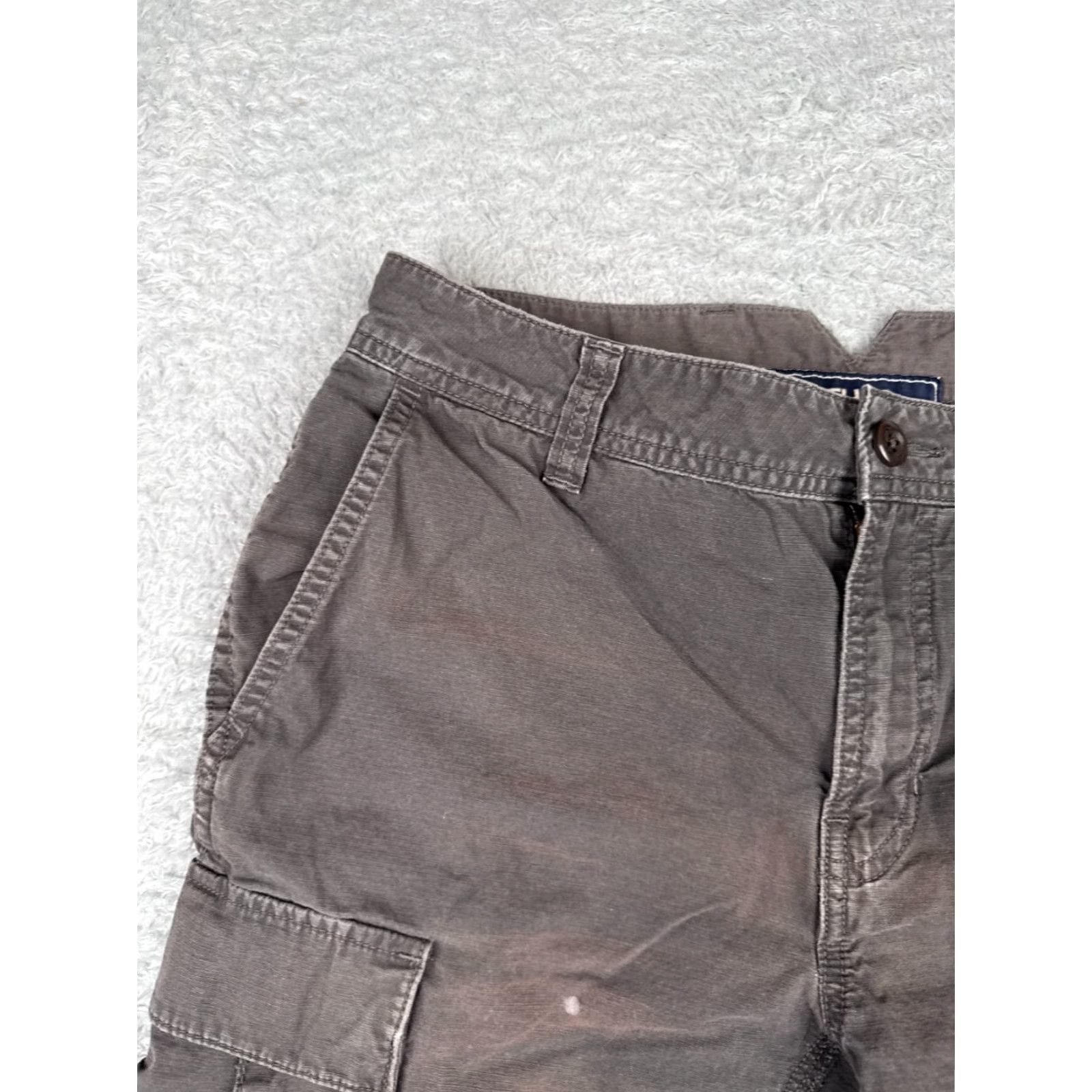 The North Face VINTAGE The North Face Shorts Cargo Men 30 Gray 100% Cotton Canvas Zip Pockets 29x9 Casual Outdoor Mens Size US 30 / EU 46 - 4 Thumbnail