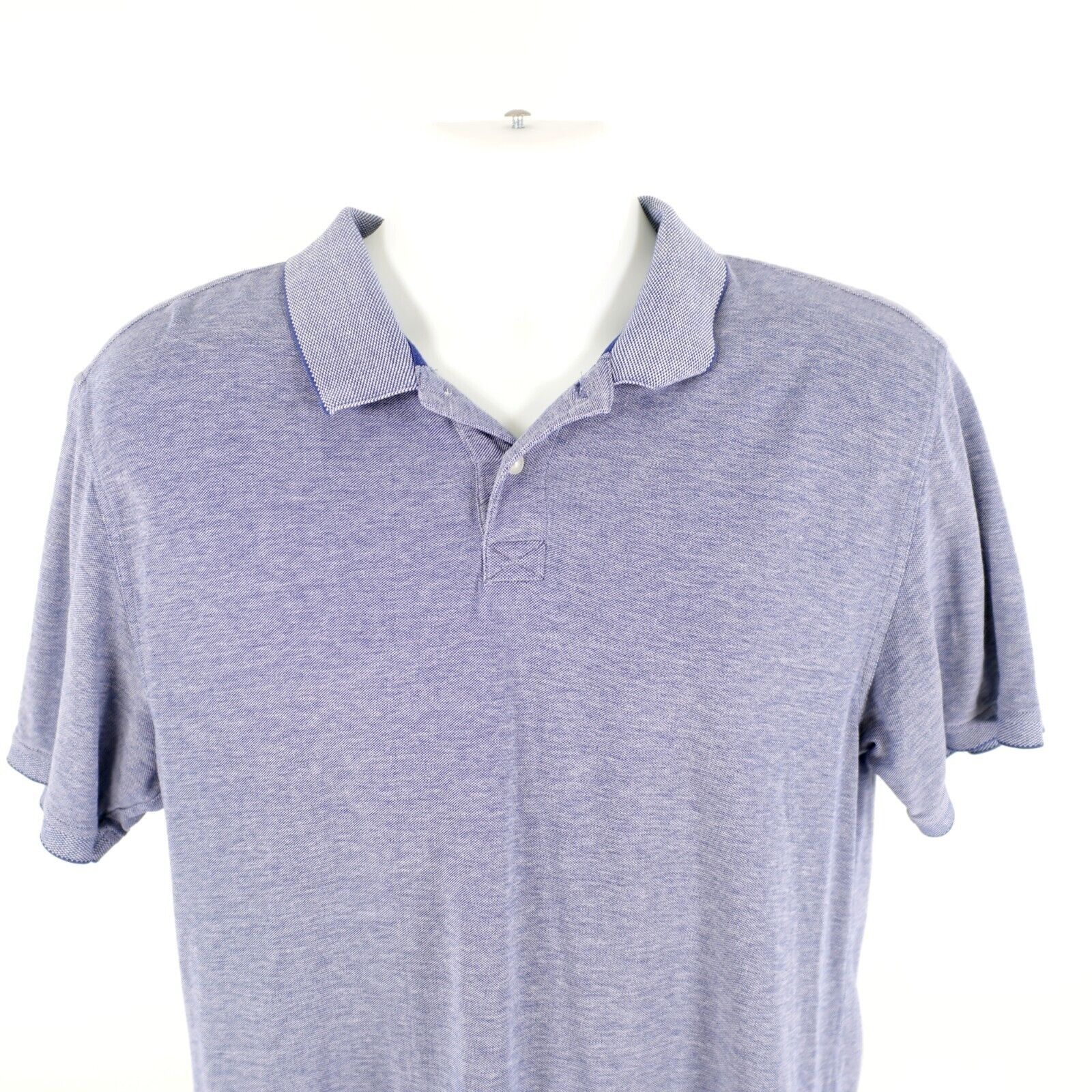 Jos. A. Bank Jos A Bank 1905 Blue Knit Polo Shirt Large Tailored Fit Coll Size US L / EU 52-54 / 3 - 1 Thumbnail