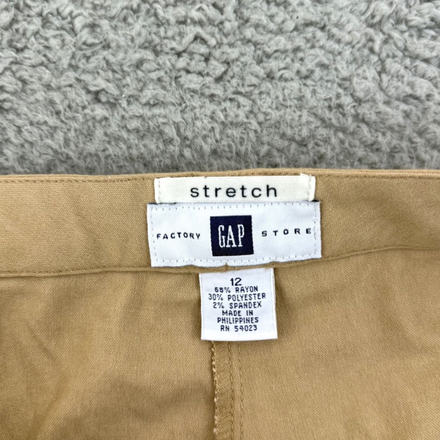 Gap VINTAGE Gap Pants Womens 12 Beige Bootcut Stretch 32x34 Classic 90s City Preppy Trousers NWT Size 34" / US 12 / IT 48 - 5 Thumbnail