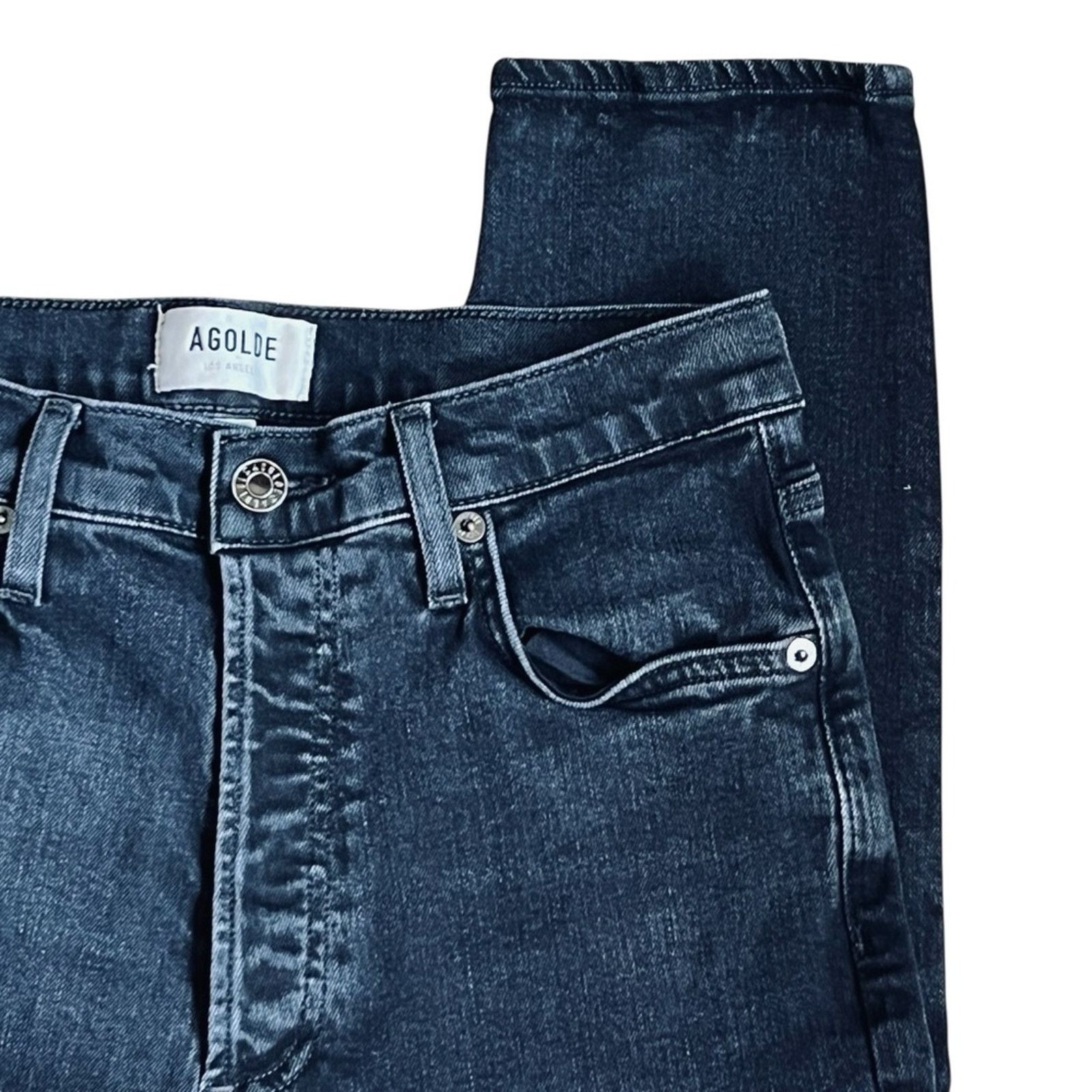 Agolde Agolde Women’s Sz 27 Black High Rise Jeans Slim Denim Size 27" / US 4 / IT 40 - 4 Thumbnail