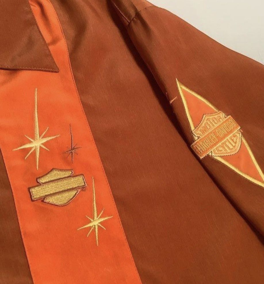 Harley Davidson × Vintage Vintage Harley Davidson Bowling Shirt. Front and Back Logos Size US XXL / EU 58 / 5 - 5 Thumbnail