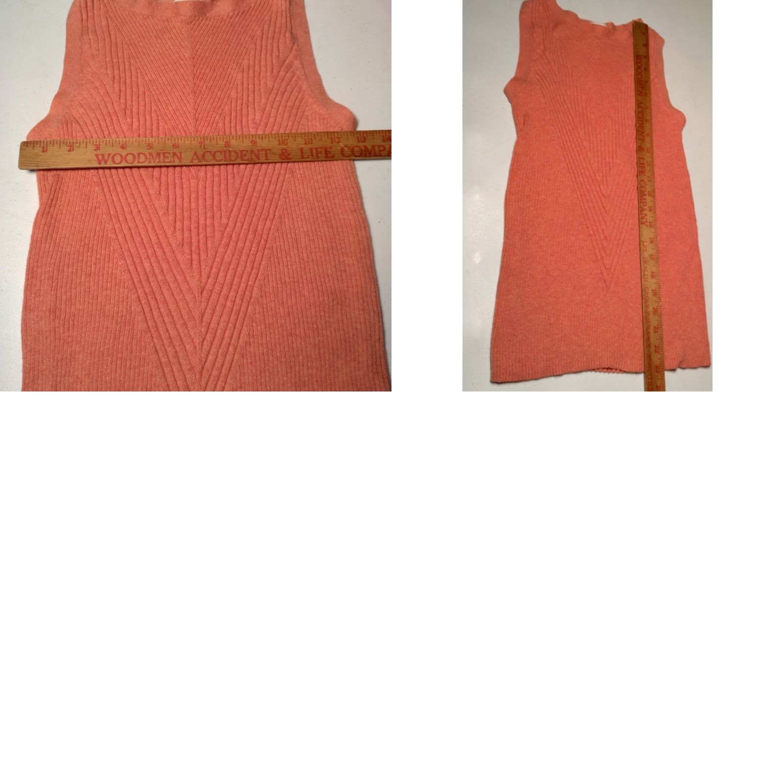 Vintage Vintage Sundance women's tank top knit sleeveless sweater shirt M Peach salmon cotton viscose casual summer Size M / US 6-8 / IT 42-44 - 8 Thumbnail