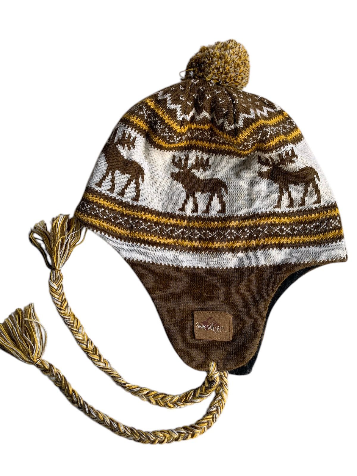 Quiksilver × Vintage Vintage Quiksilver Earflap Rare Winter Session Beanie hats Size ONE SIZE - 8 Thumbnail