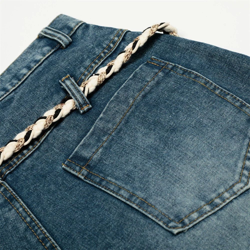 Jean Men's waistband distressed loose washed scimitar jeans Size US 32 / EU 48 - 6 Thumbnail
