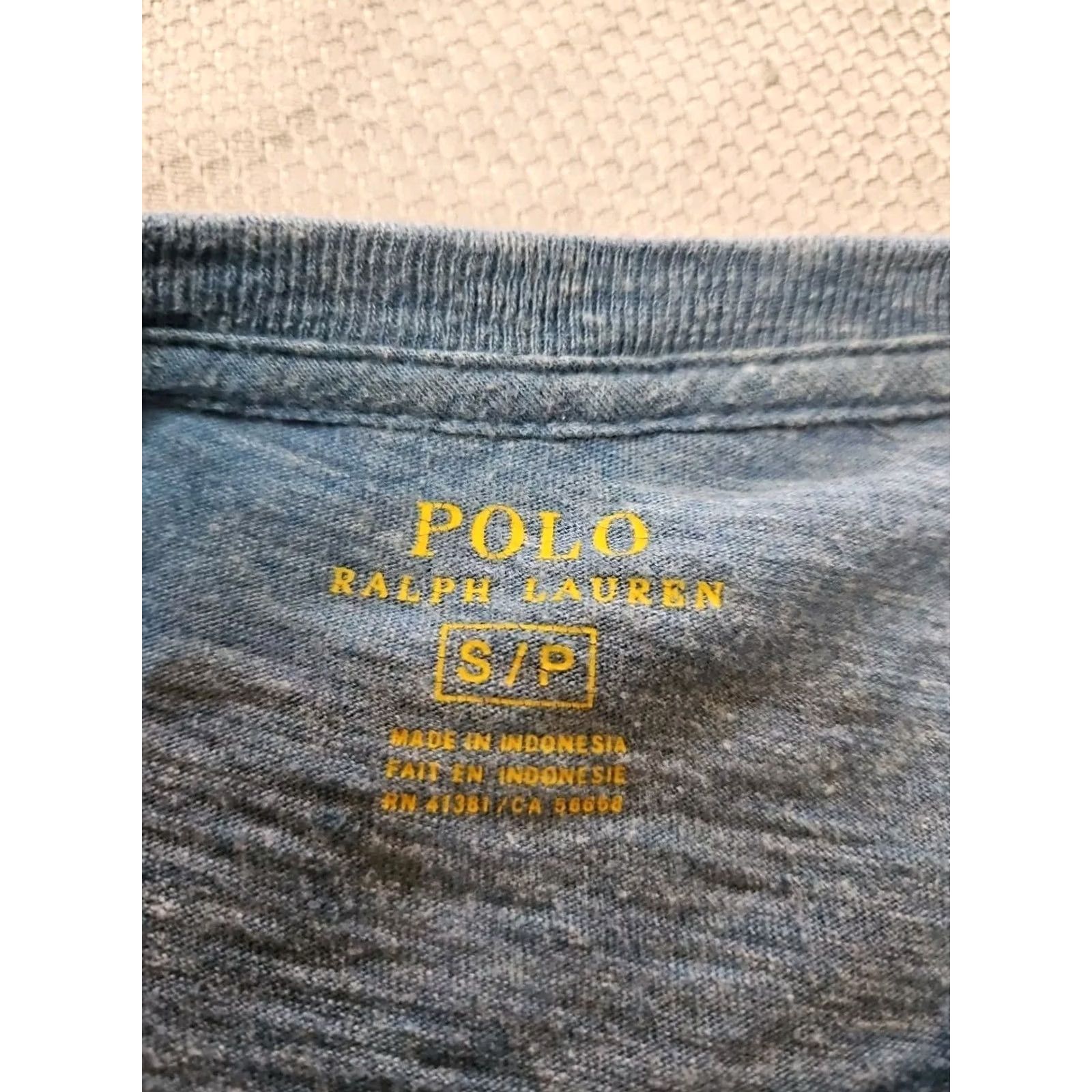 Polo Ralph Lauren Polo Ralph Lauren Shirt Mens S Blue Heather Crewneck Casual Cotton Knit Size US S / EU 44-46 / 1 - 6 Thumbnail