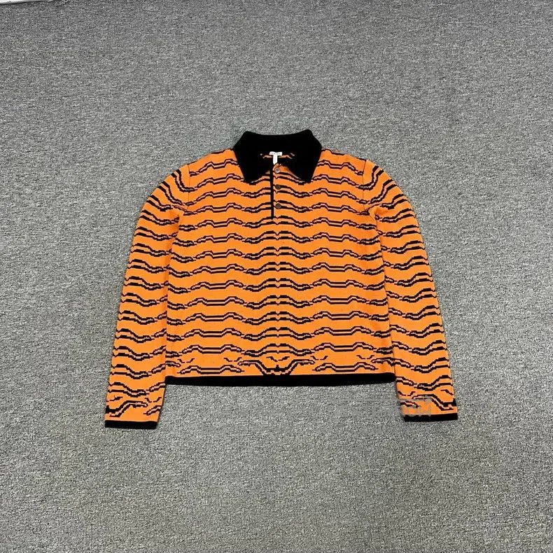 Loewe Loewe Tiger print knit polo Size L / US 10 / IT 46 - 1 Thumbnail