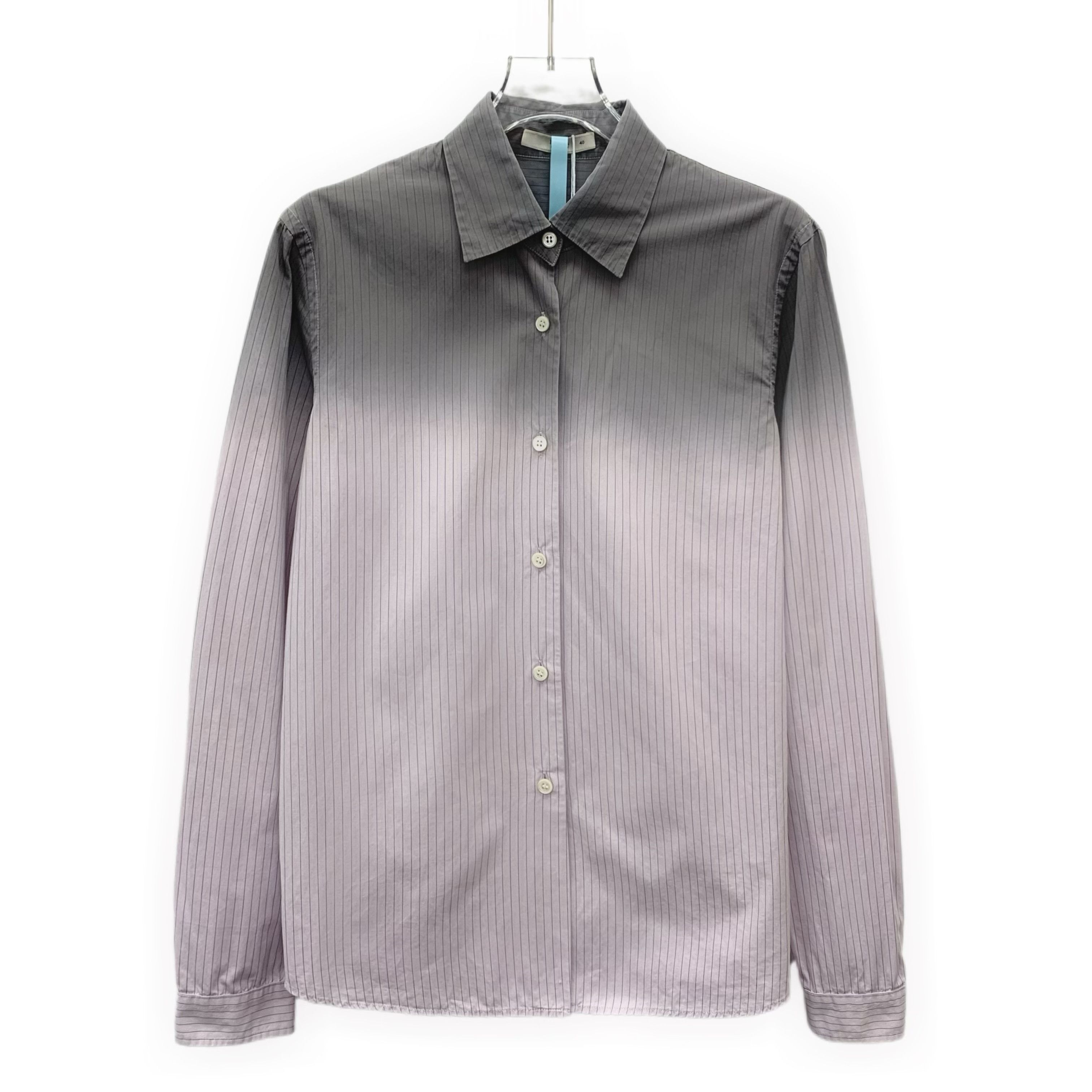 Prada Prada Striped Cotton Shirt Multicolor (40） Size US XXS / EU 40 - 1 Thumbnail