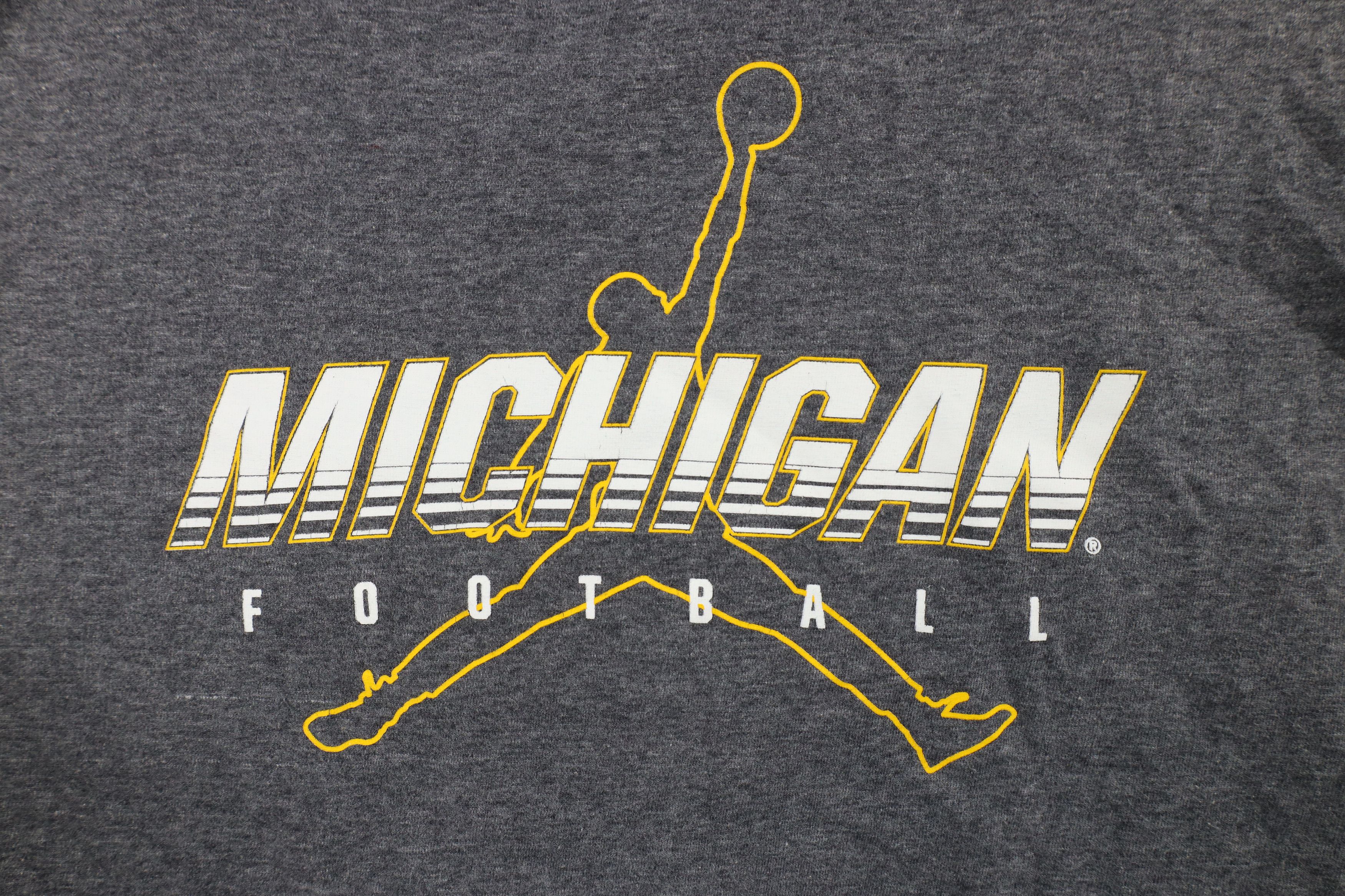 Nike × Vintage Nike Air Jordan Jumpman University of Michigan T-Shirt Size US S / EU 44-46 / 1 - 5 Thumbnail