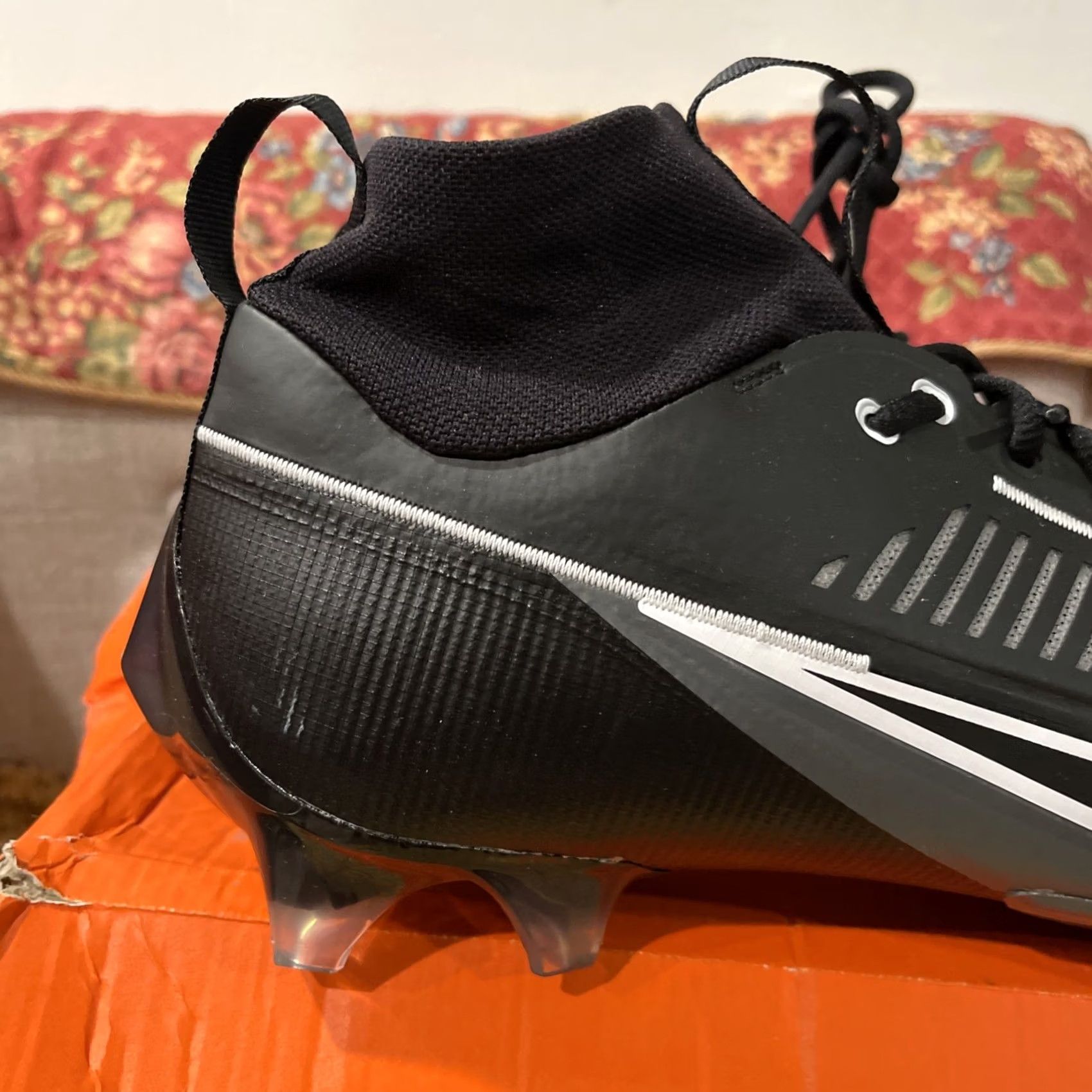 Nike Nike Vapor Edge Pro 360 2 Football Cleats Mens 14 Black White DA5456-010 Size US 13 / EU 46 - 2 Thumbnail