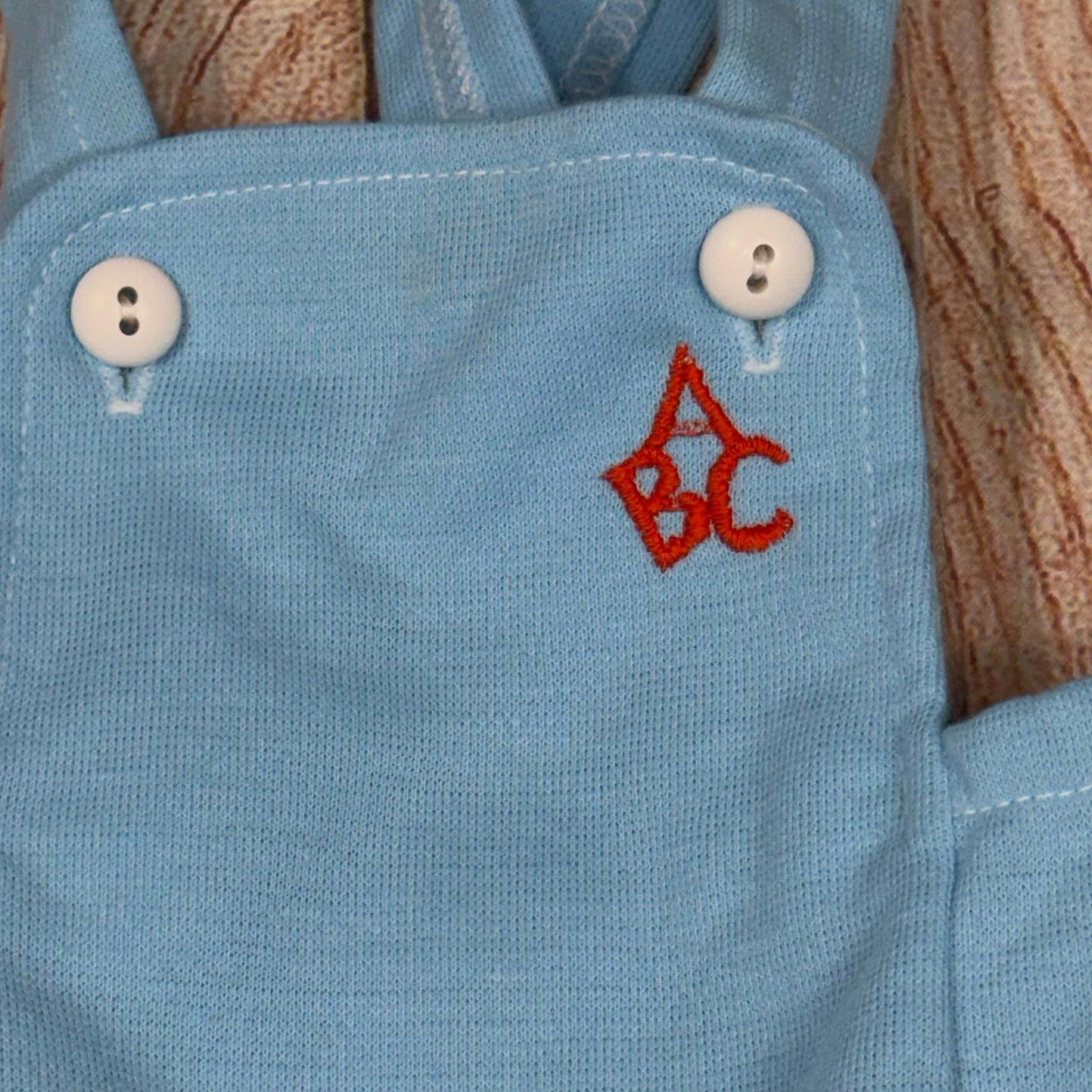 Other Vintage Carter's 6 Month Baby Blue Overalls Size ONE SIZE - 3 Thumbnail