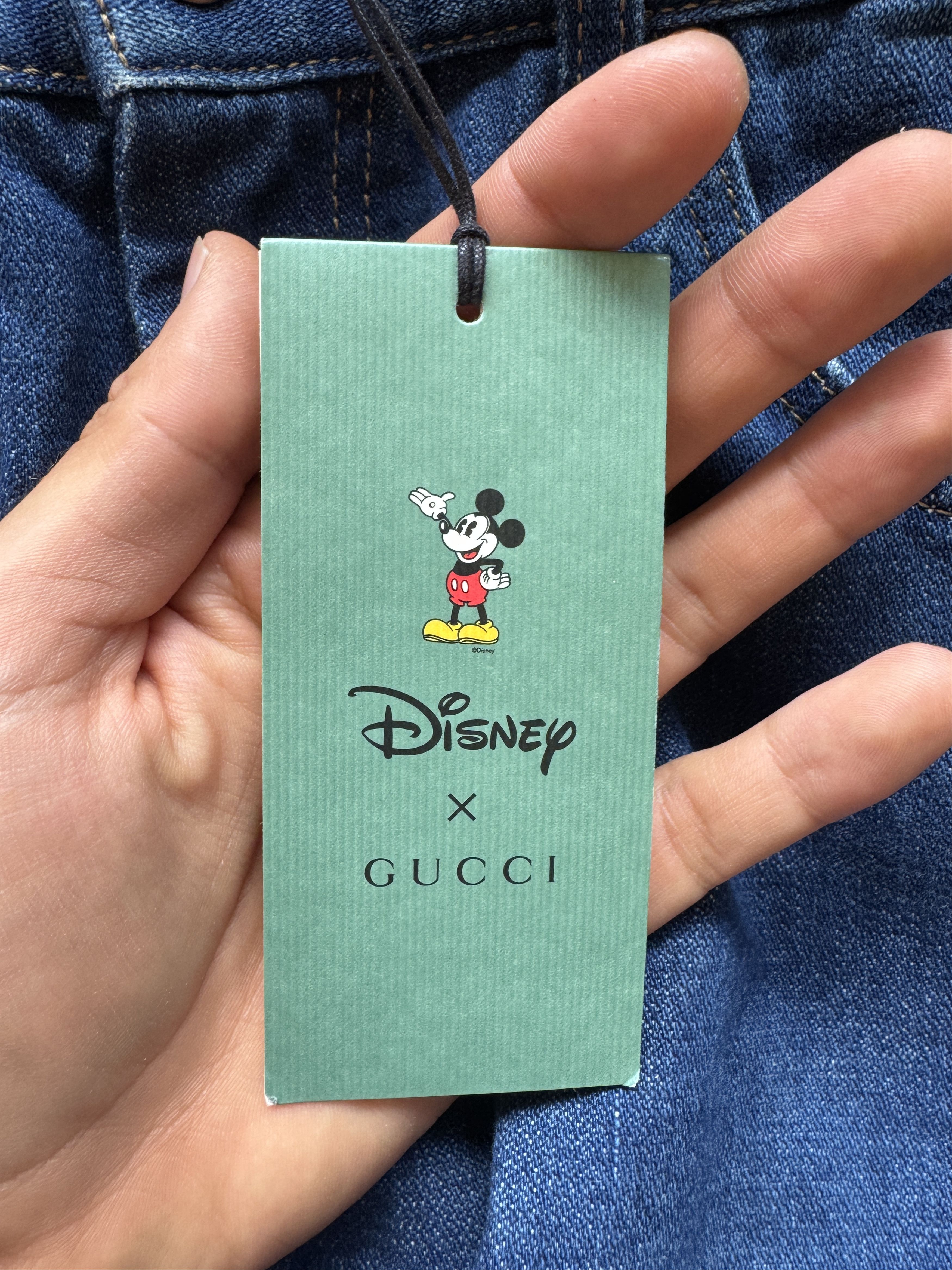 Gucci Mickey Embroidered Jeans Size US 30 / EU 46 - 10 Thumbnail