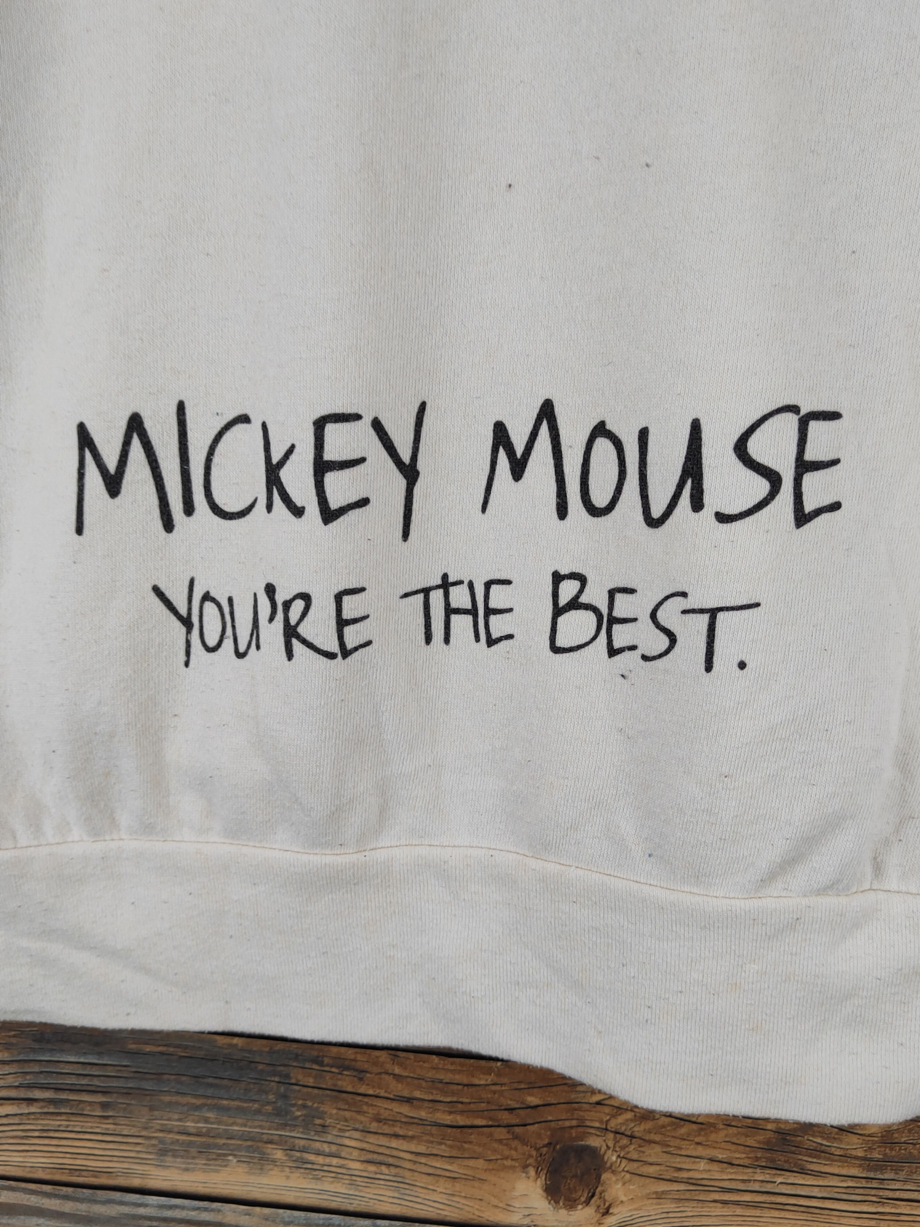Disney Disney Cream Red Mickey Mouse Hoodie Sweatshirts #W960 Size US M / EU 48-50 / 2 - 9 Thumbnail