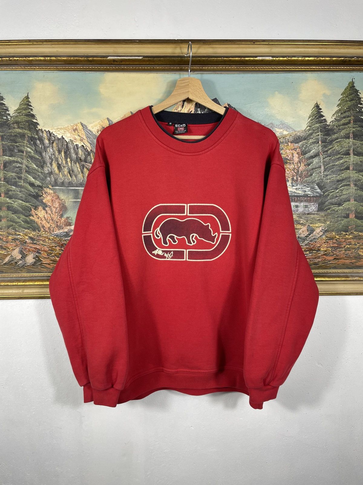 Ecko Unltd. × Vintage Red retro 00s baggy loose boxy crewneck Ecko swag hiphop rap Size US M / EU 48-50 / 2 - 1 Thumbnail