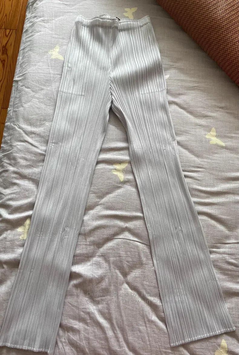 Issey Miyake Issey Miyake size:5 Light Grey Long Pants Size 22" - 1 Thumbnail